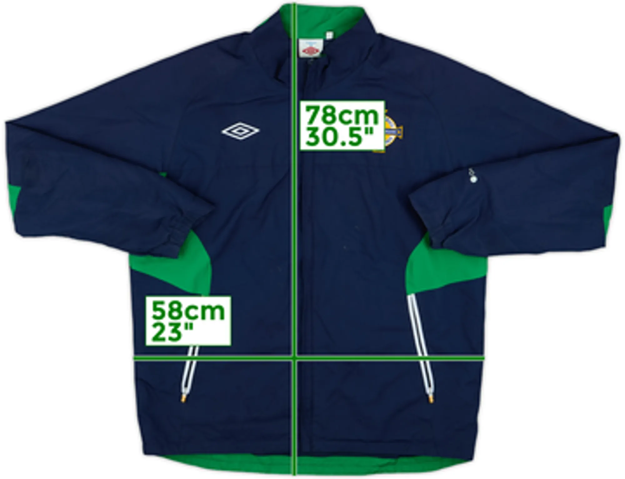 2008-10 Northern Ireland Umbro Track Jacket - 7/10 - (L)