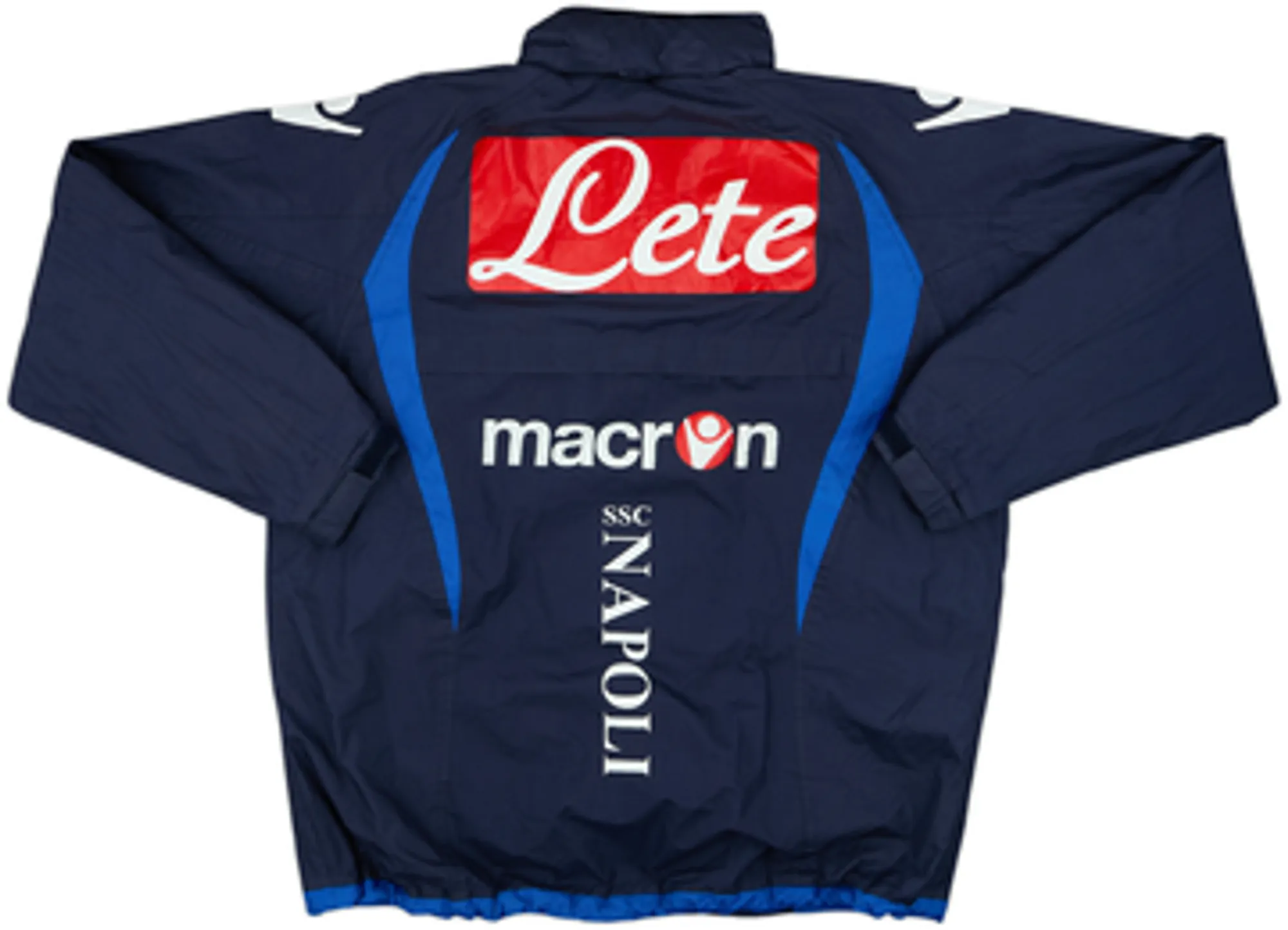 2009-10 Napoli Macron Hooded Rain Jacket - 8/10 - (XL)