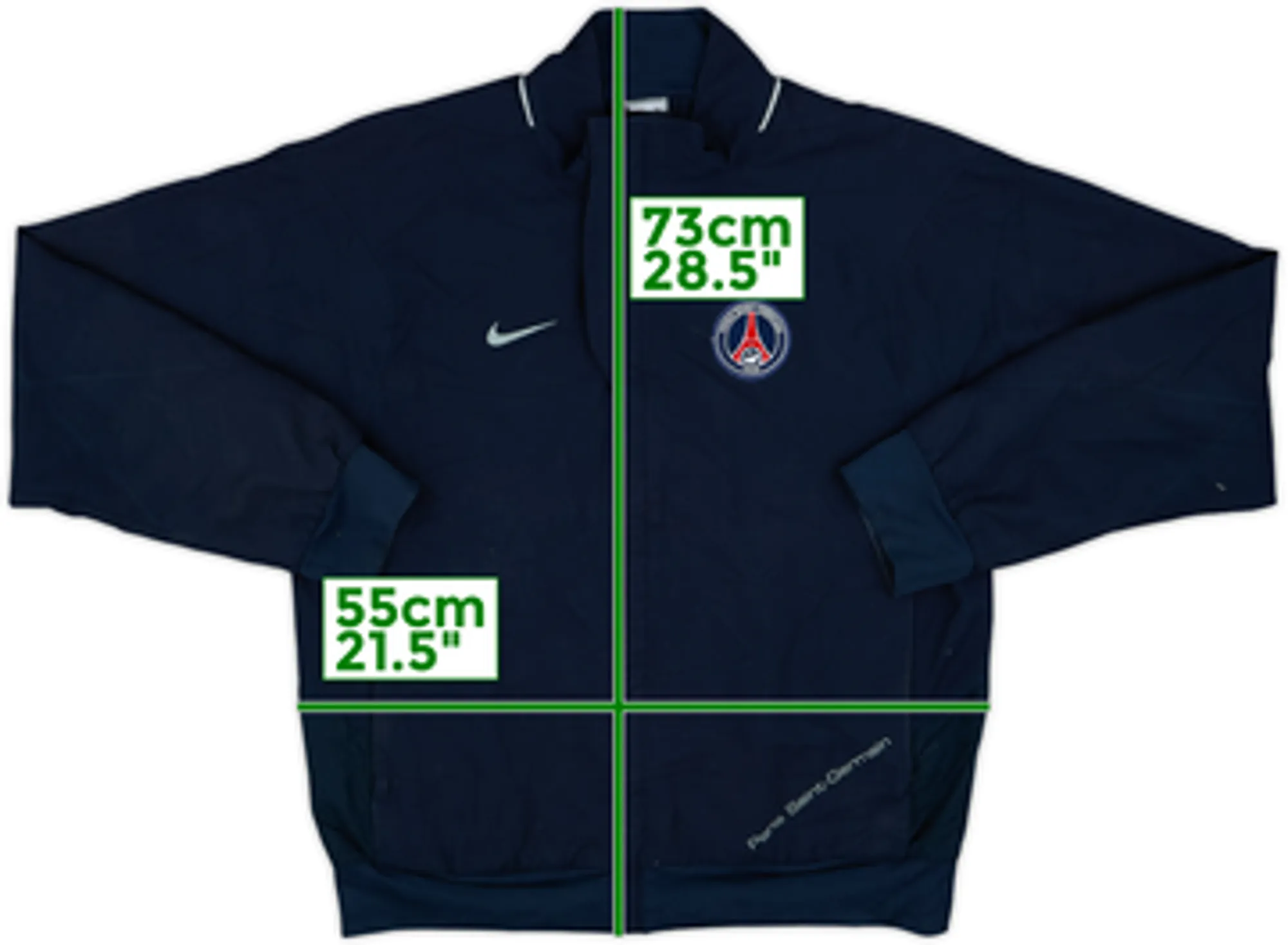 2007-08 Paris Saint-Germain Nike Track Jacket - 6/10 - (M)