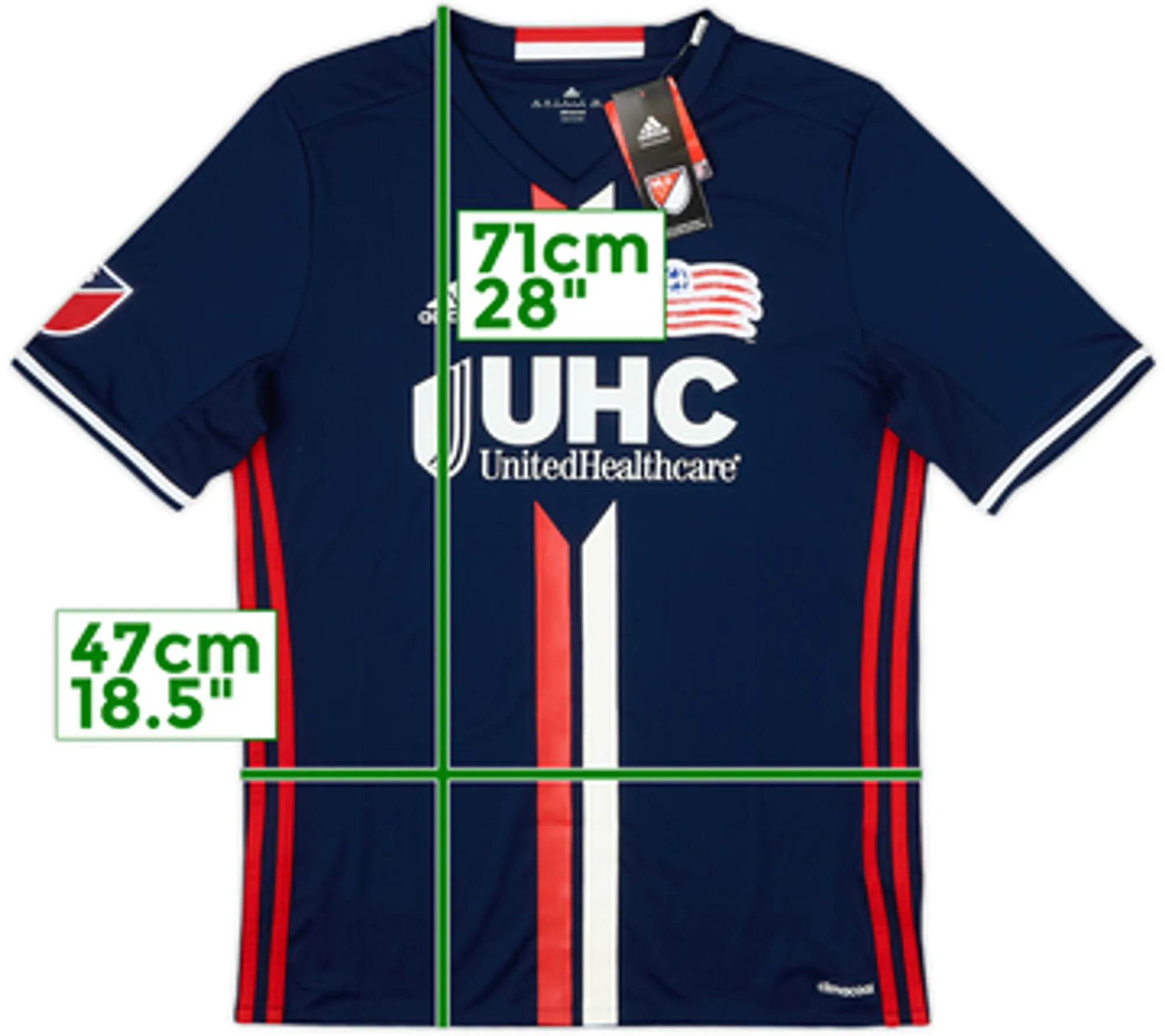 2016 New England Revolution Home Shirt (XL.Boys)