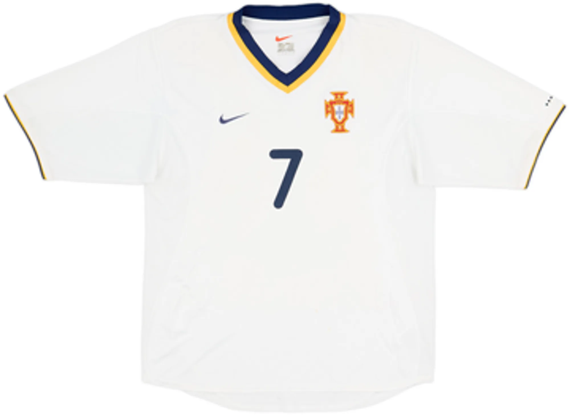 2000-02 Portugal Away Shirt Figo #7 - 7/10 - (S)