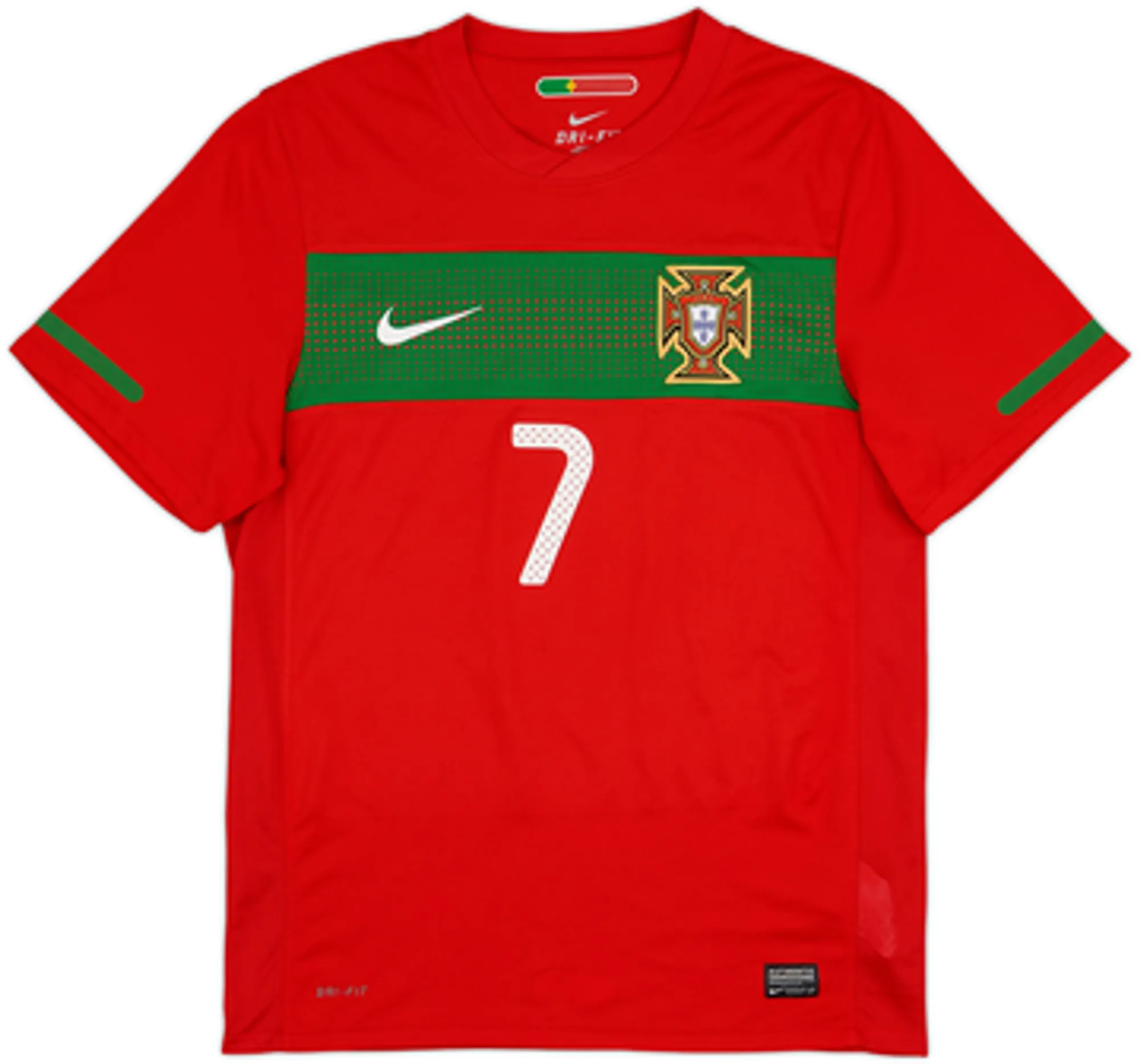 2010-11 Portugal Home Shirt Ronaldo #7 - 7/10 - (S)