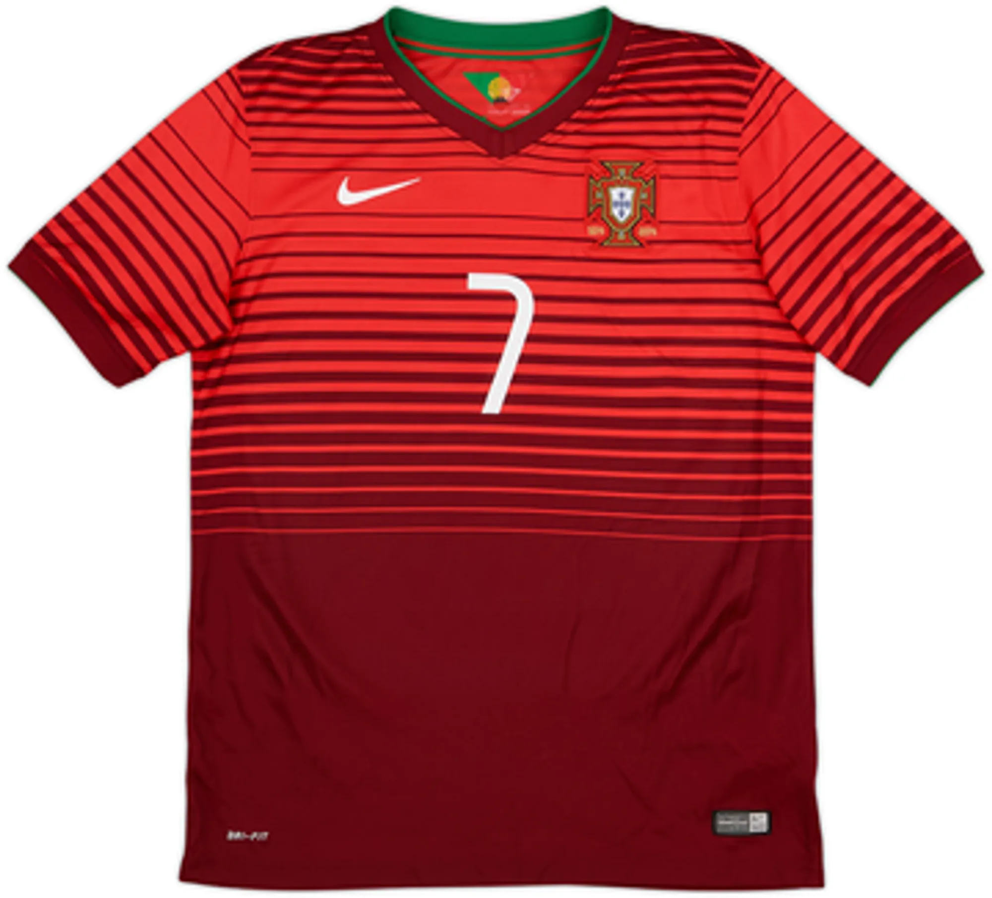 2014-15 Portugal Home Shirt Ronaldo #7 - 7/10 - (L)
