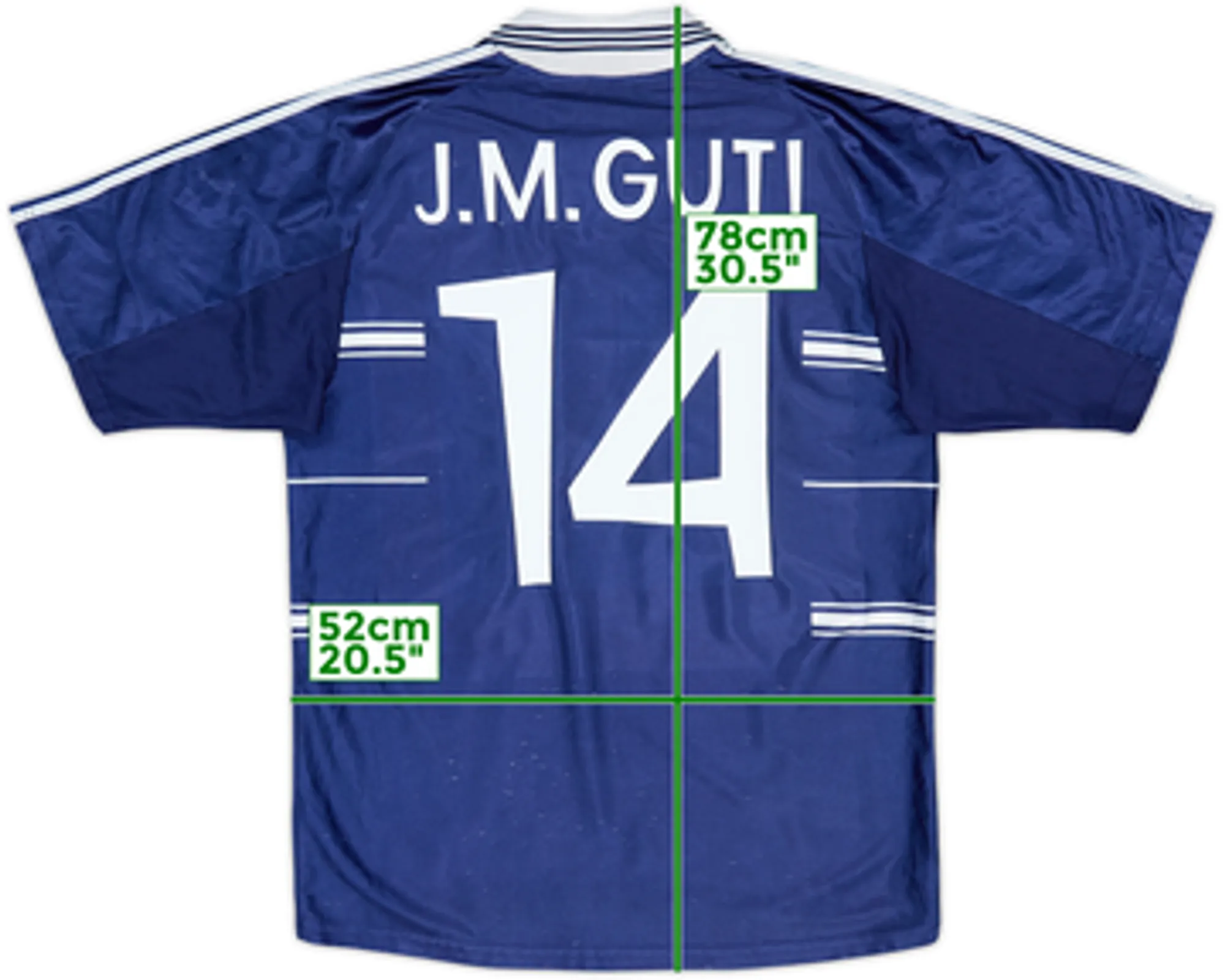 1998-99 Real Madrid Away Shirt J.M.Guti #14 - 6/10 - (L)