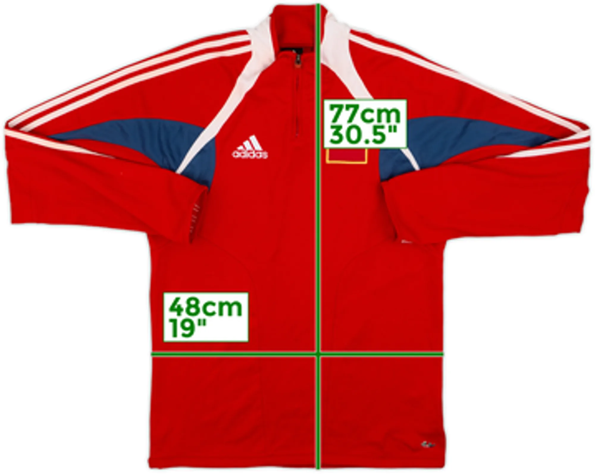 2004-06 China adidas 1/4 Zip Drill Top - 7/10 - (M)