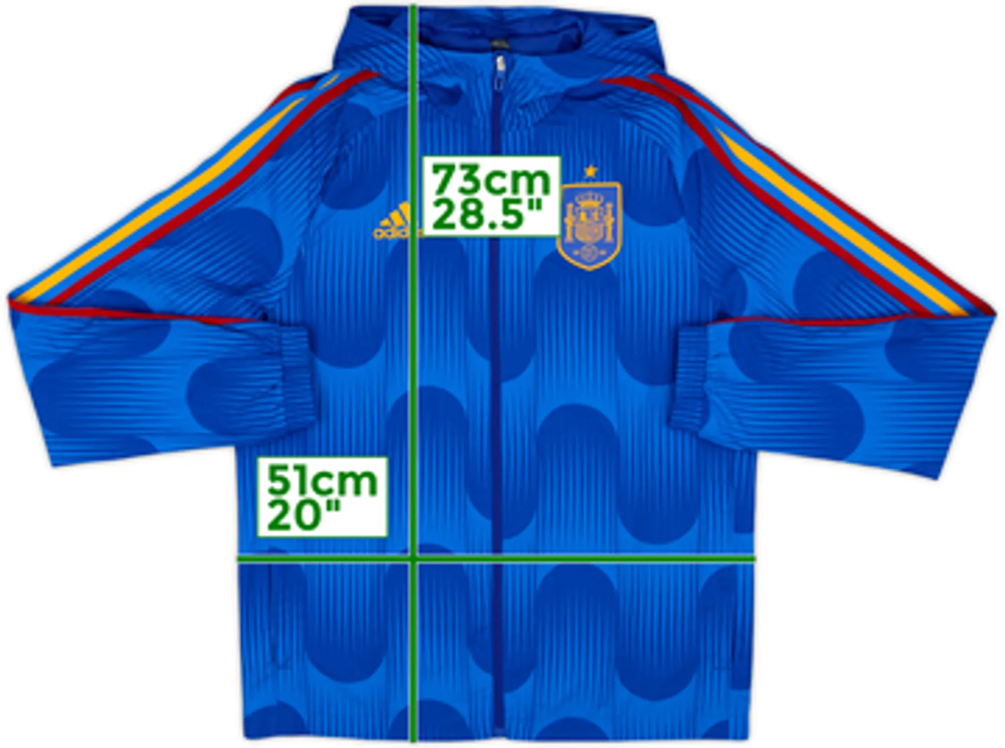 2022-24 Spain adidas Hooded Track Jacket - 10/10 - (S)
