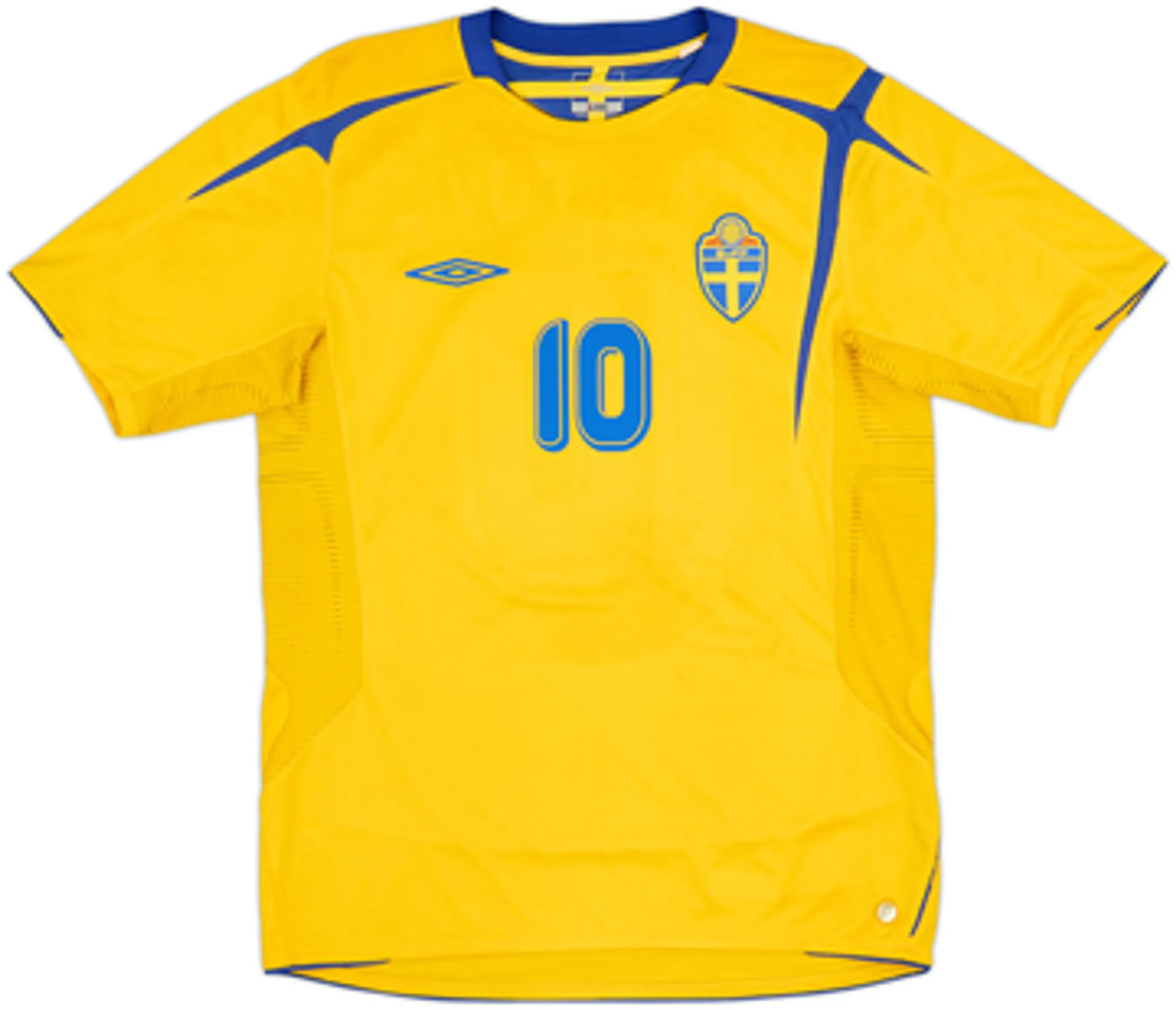 2005-06 Sweden Home Shirt Ibrahimovic #10 - 6/10 - (M)