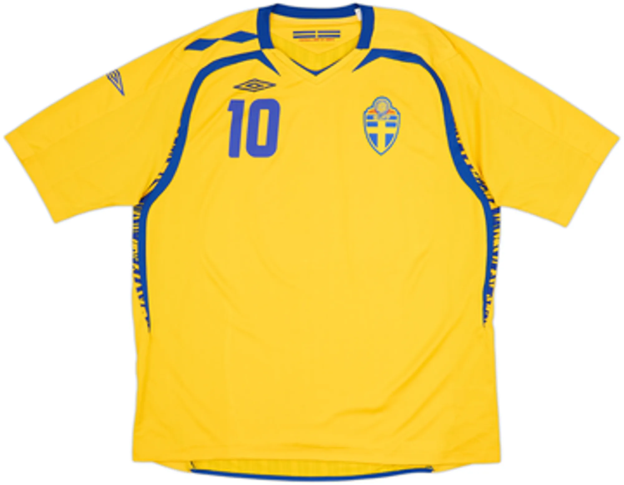 2007-09 Sweden Home Shirt Ibrahimovic #10 - 5/10 - (XXL)