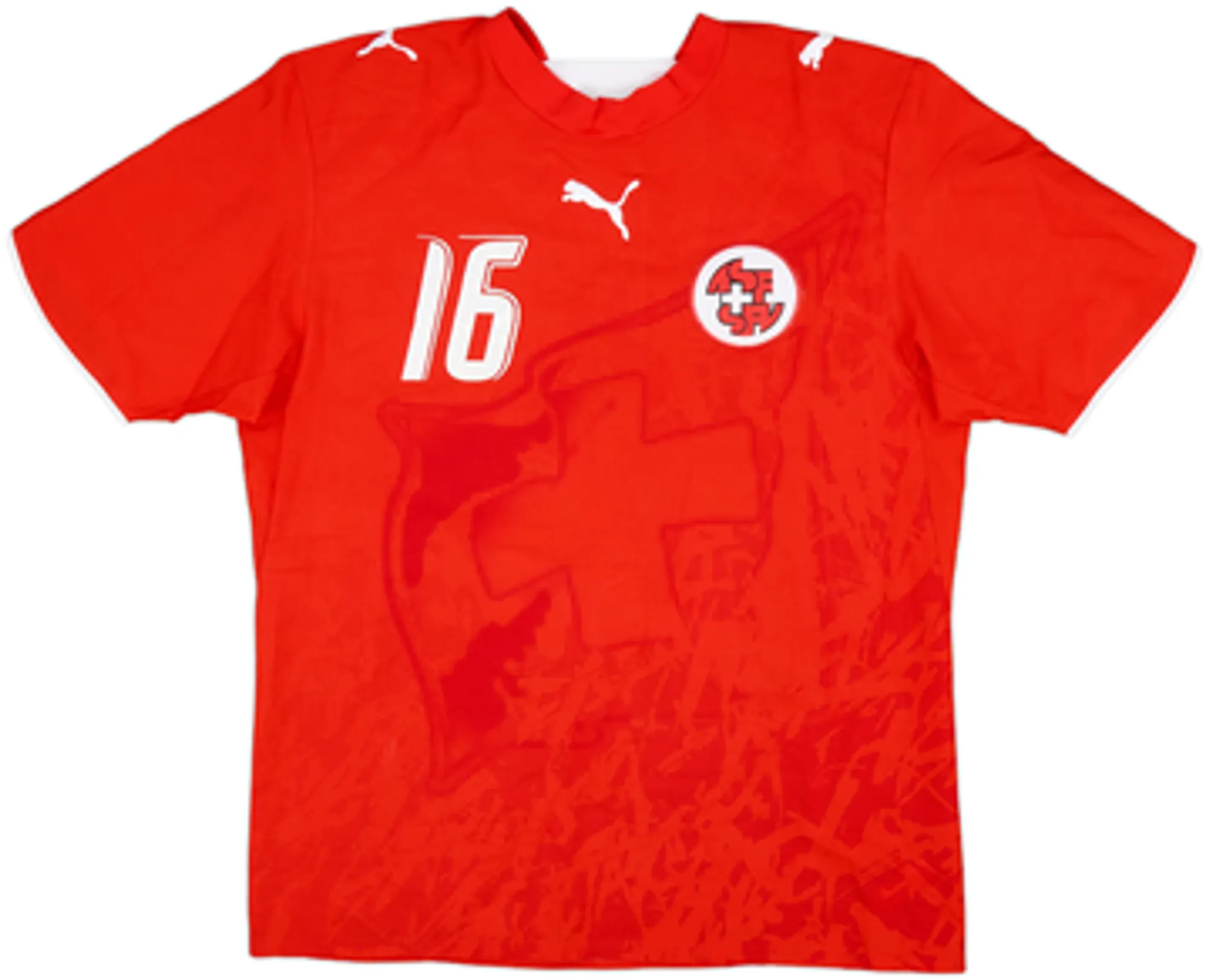 2006-08 Switzerland Home Shirt Barnetta #16 - 4/10 - (M)