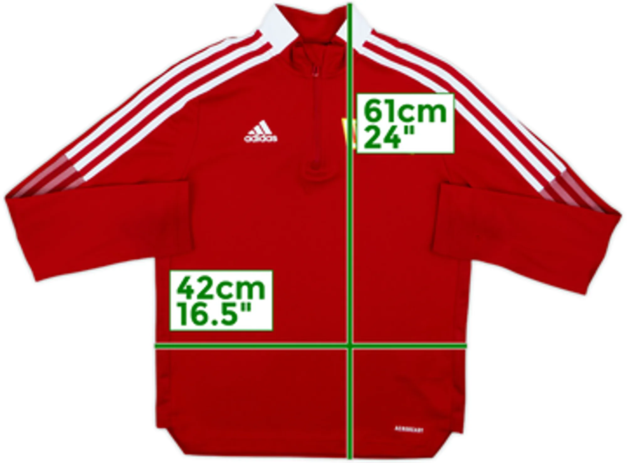 2021-22 Union Berlin adidas 1/4 Zip Drill Top - 6/10 - (M.Boys)