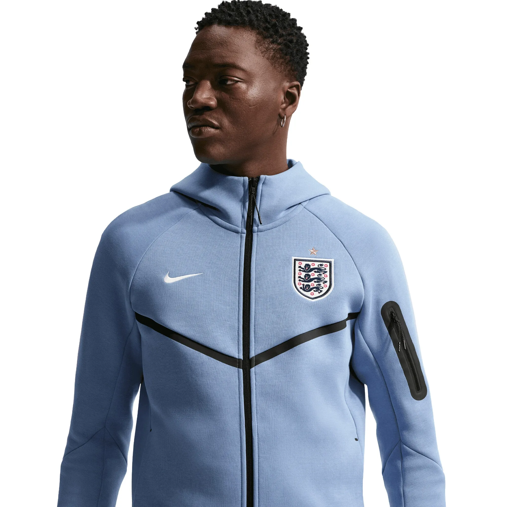 England Nike Tech Fleece Windrunner Hoodie - Blue