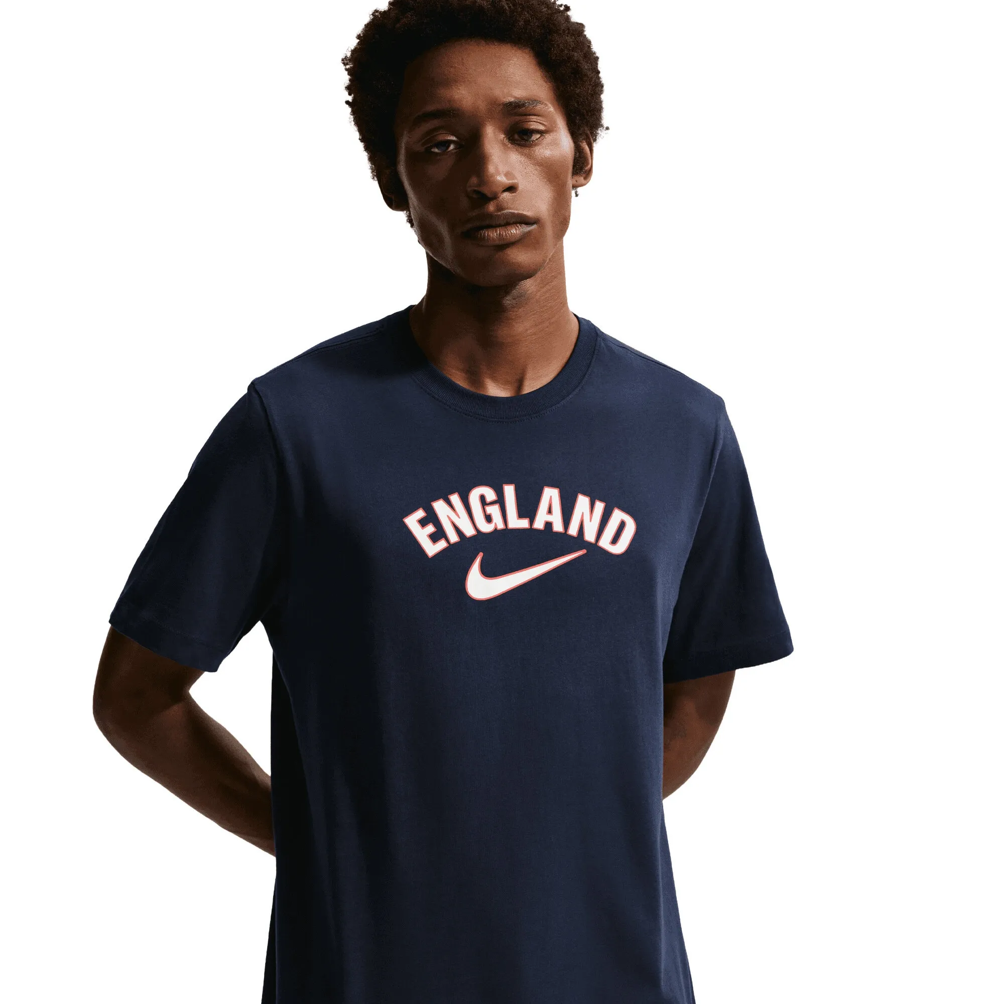 England Nike Wordmark T-Shirt - Obsidian