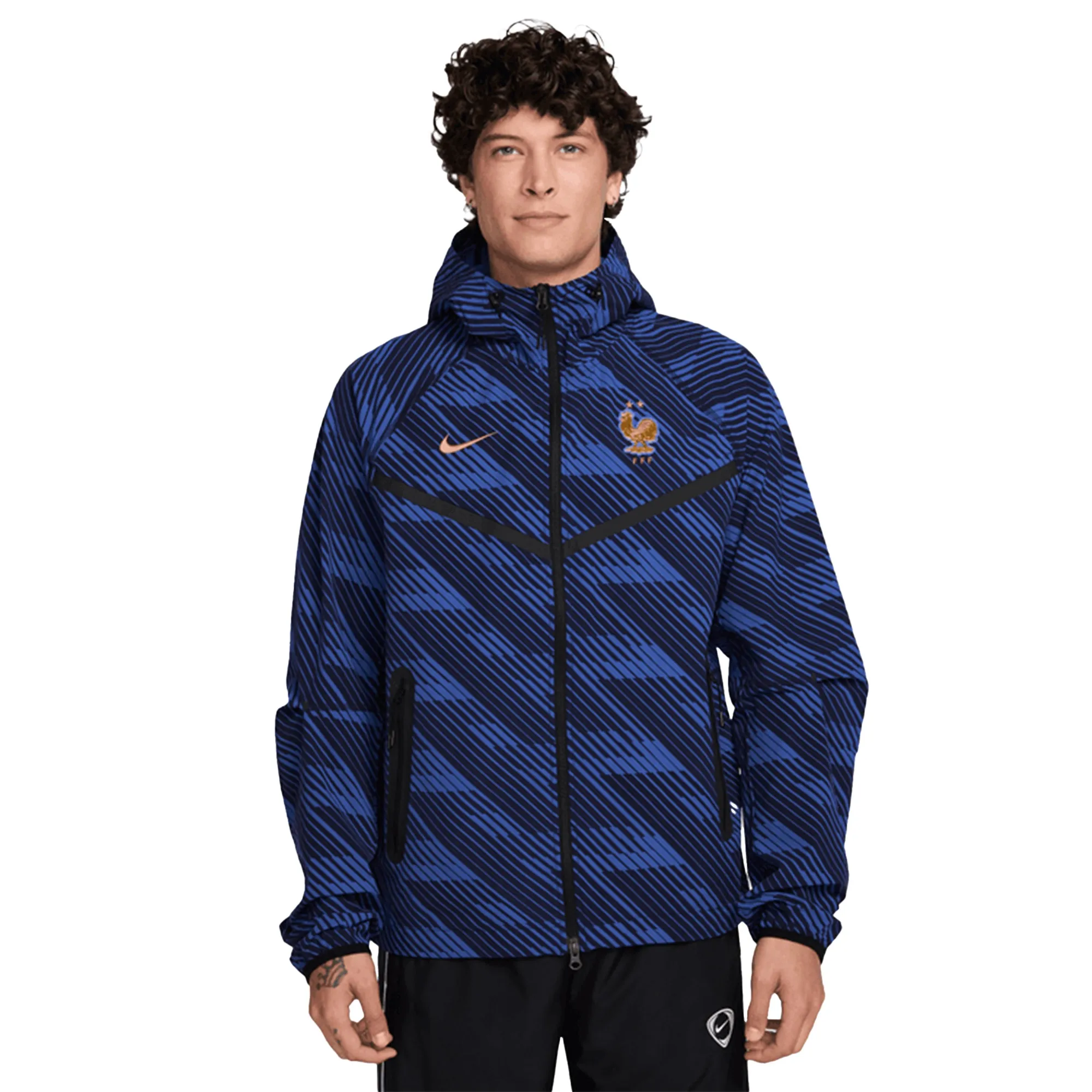 France Nike Tech Woven Jacket - Royal Blue