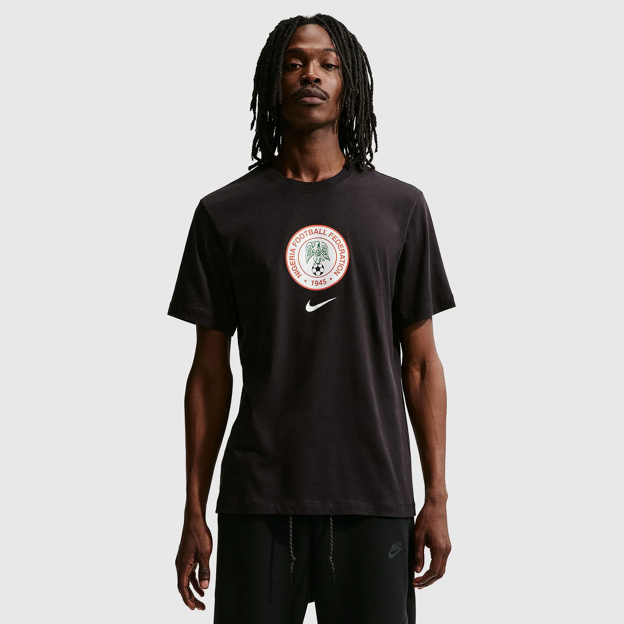 Nike Nigeria 2026 Crest Shirt Black