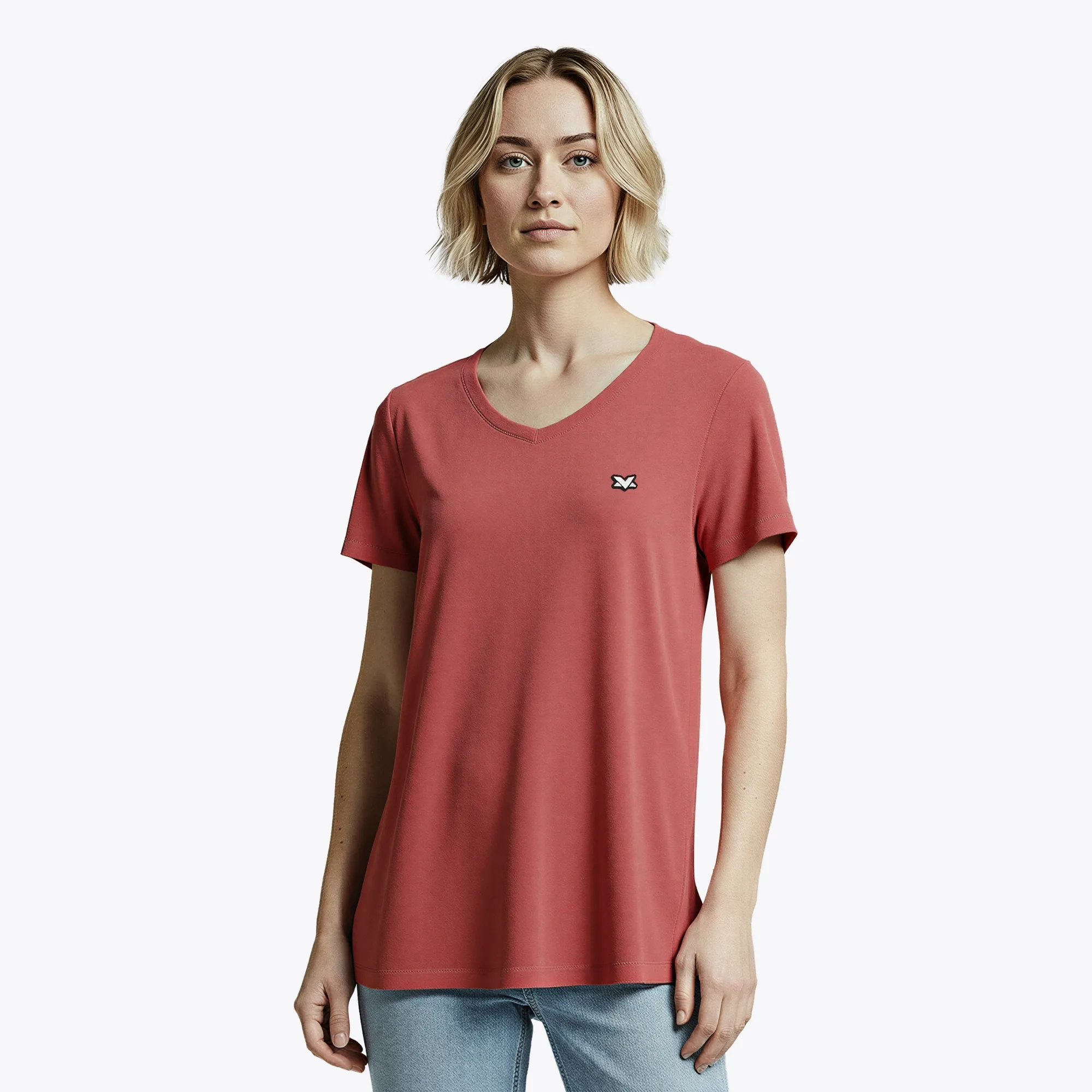 MV Official Essentials T-Shirt - Burgundy - Womens