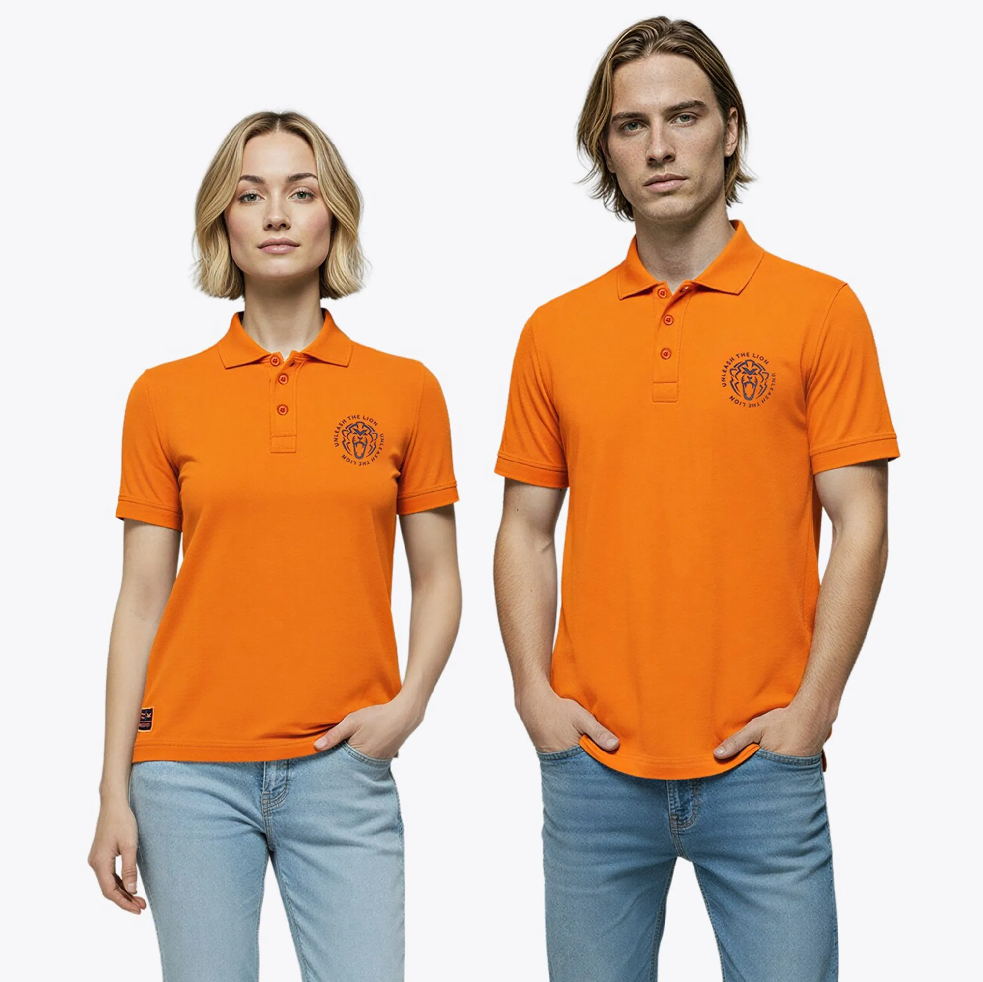 Unleash the Lion Polo - Orange