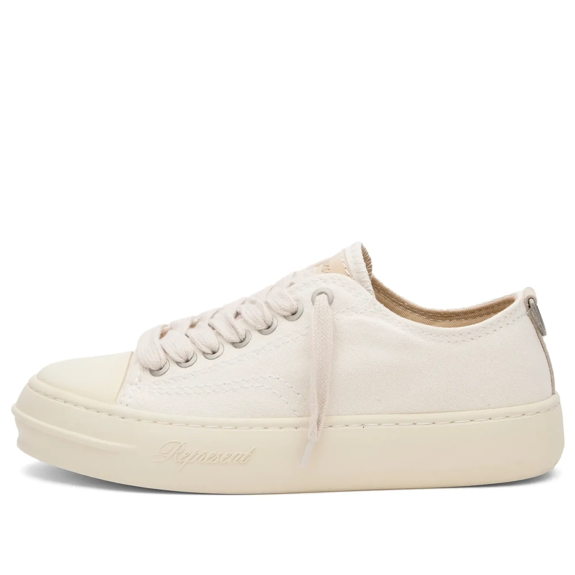 Represent Men's Rep-Cap Sneaker Vintage White
