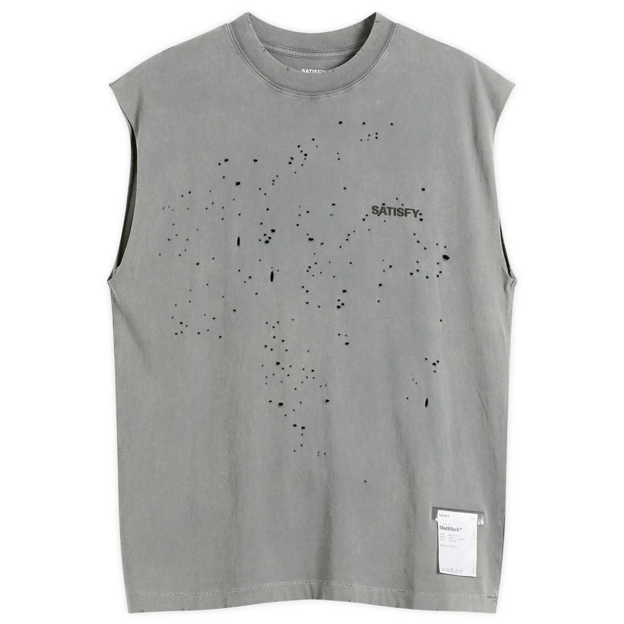 Satisfy Men's MothTech Muscle Tee Faded Black