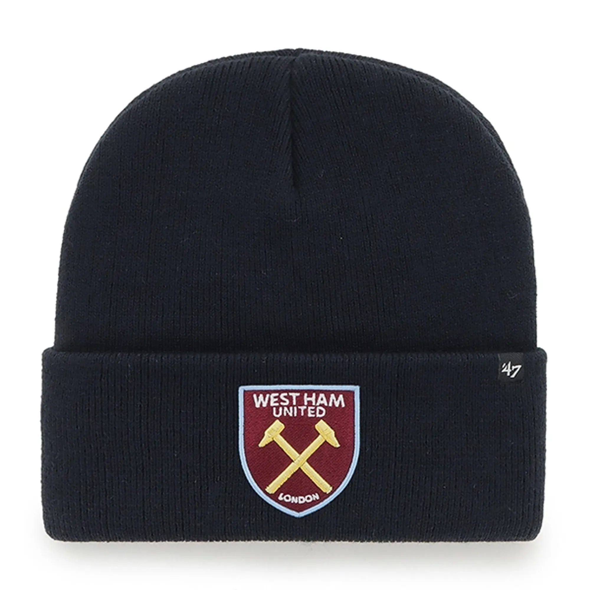 West Ham 47 - Navy Crest Cuff Knit Hat