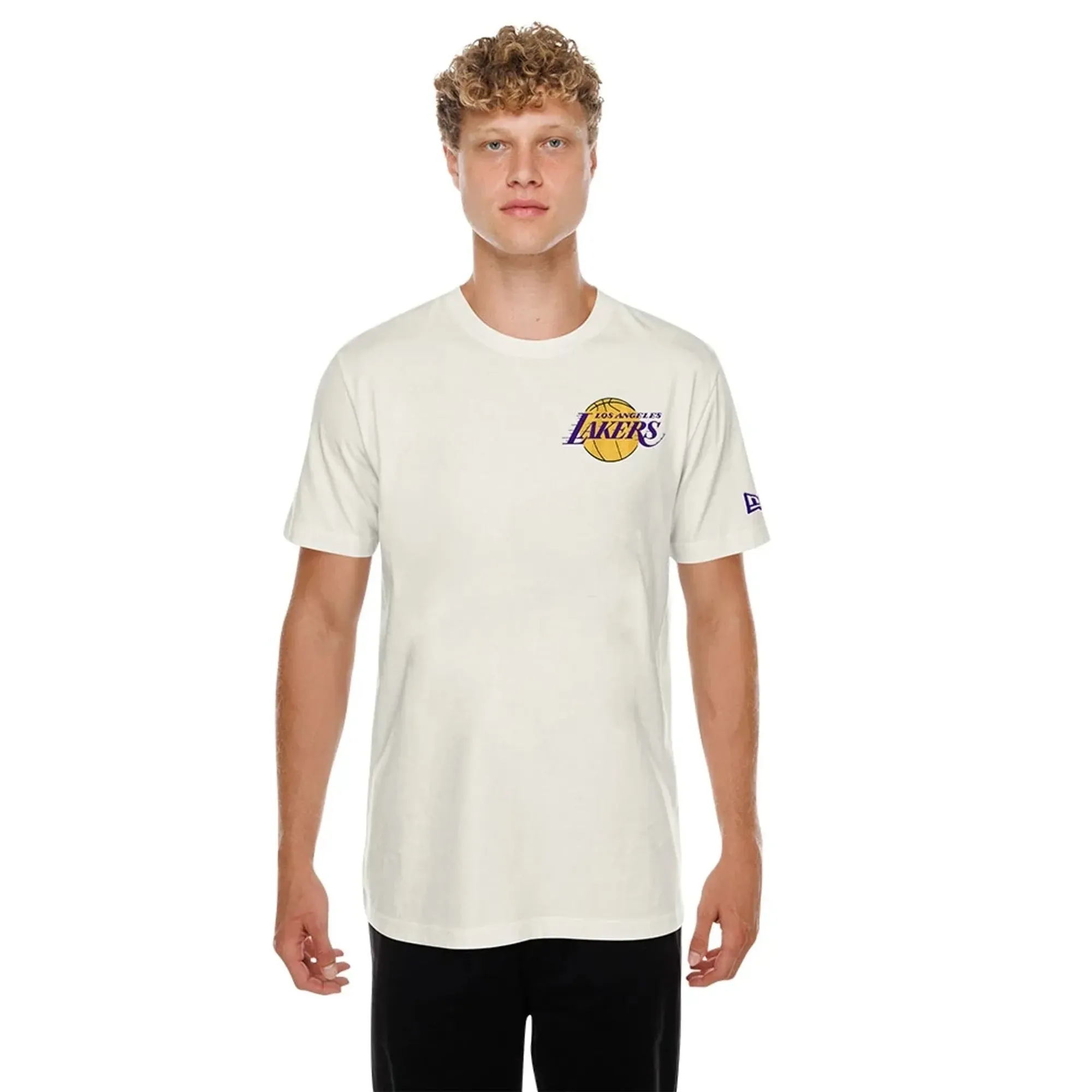 LA Lakers NBA Hotdog Cream T-Shirt New Era Cap adult unisex