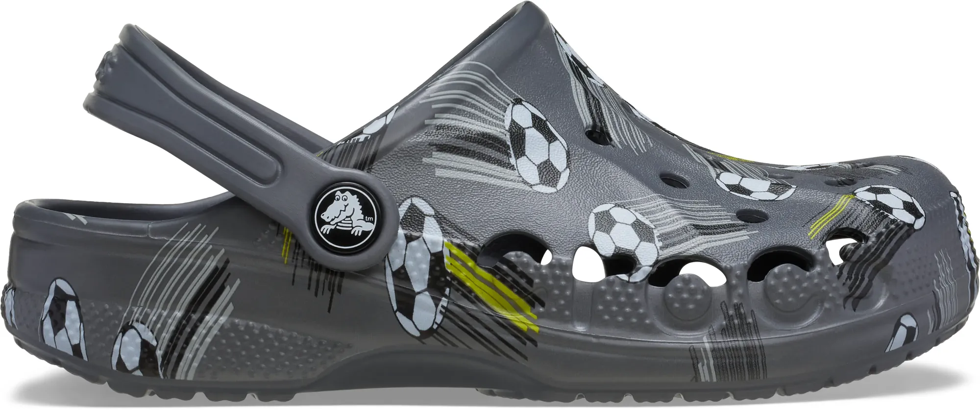 Crocs | Kids | Baya Seasonal Printed | Clogs | Charcoal | C11