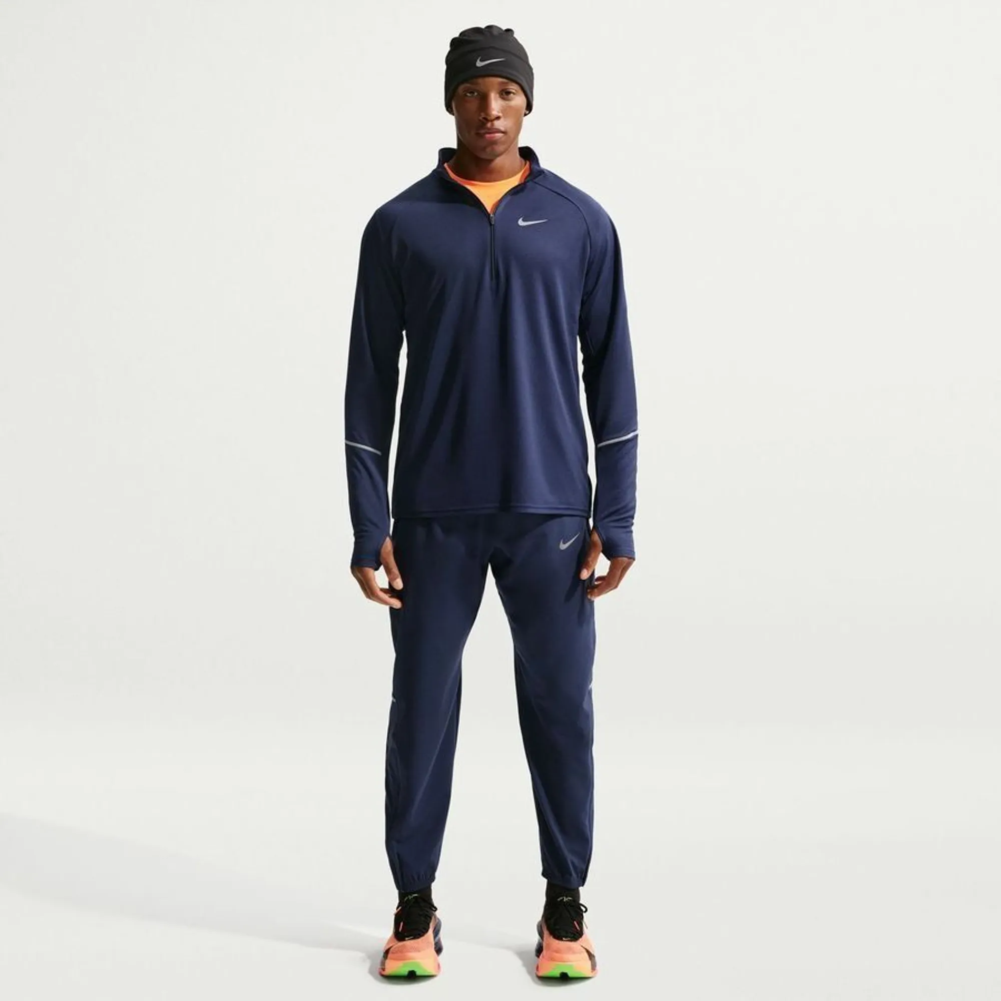 Nike Running Shirt Dri-Fit Miler Uv - ['Blue']