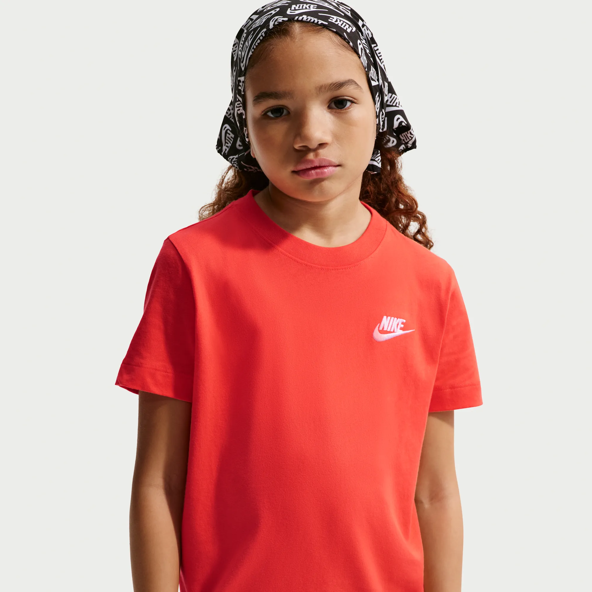 Nike Older Kids' T-Shirt - Orange - Cotton