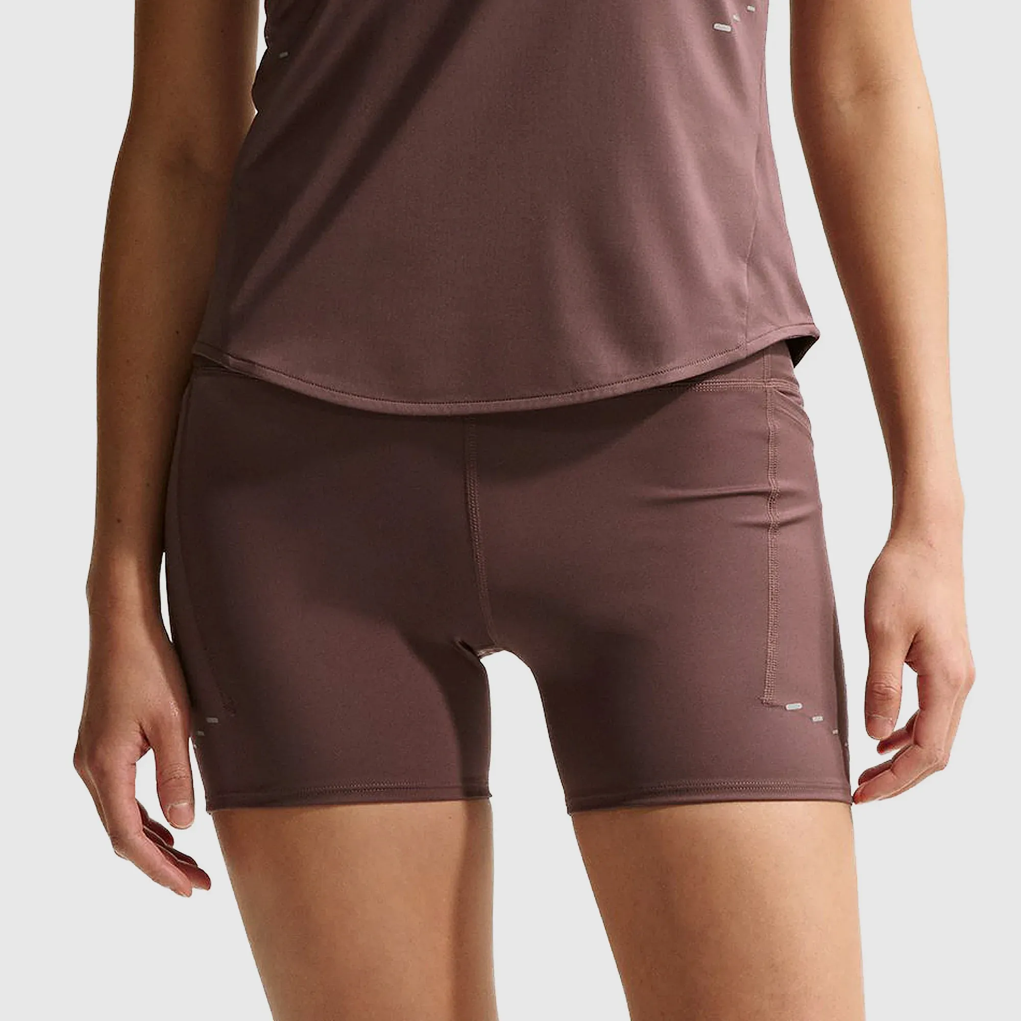 Nike Womens High Waisted 4Inch Short Leggings Tattoo Reflective Silv