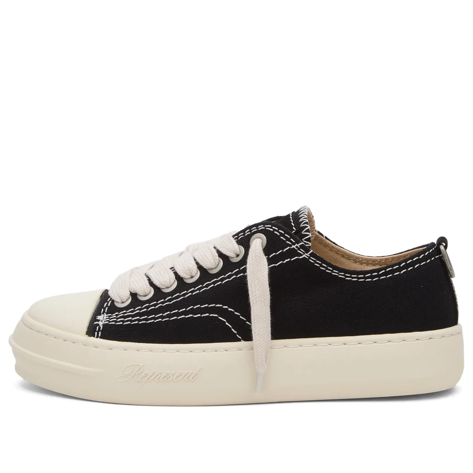 Represent Men's Rep-Cap Sneaker Jet Black
