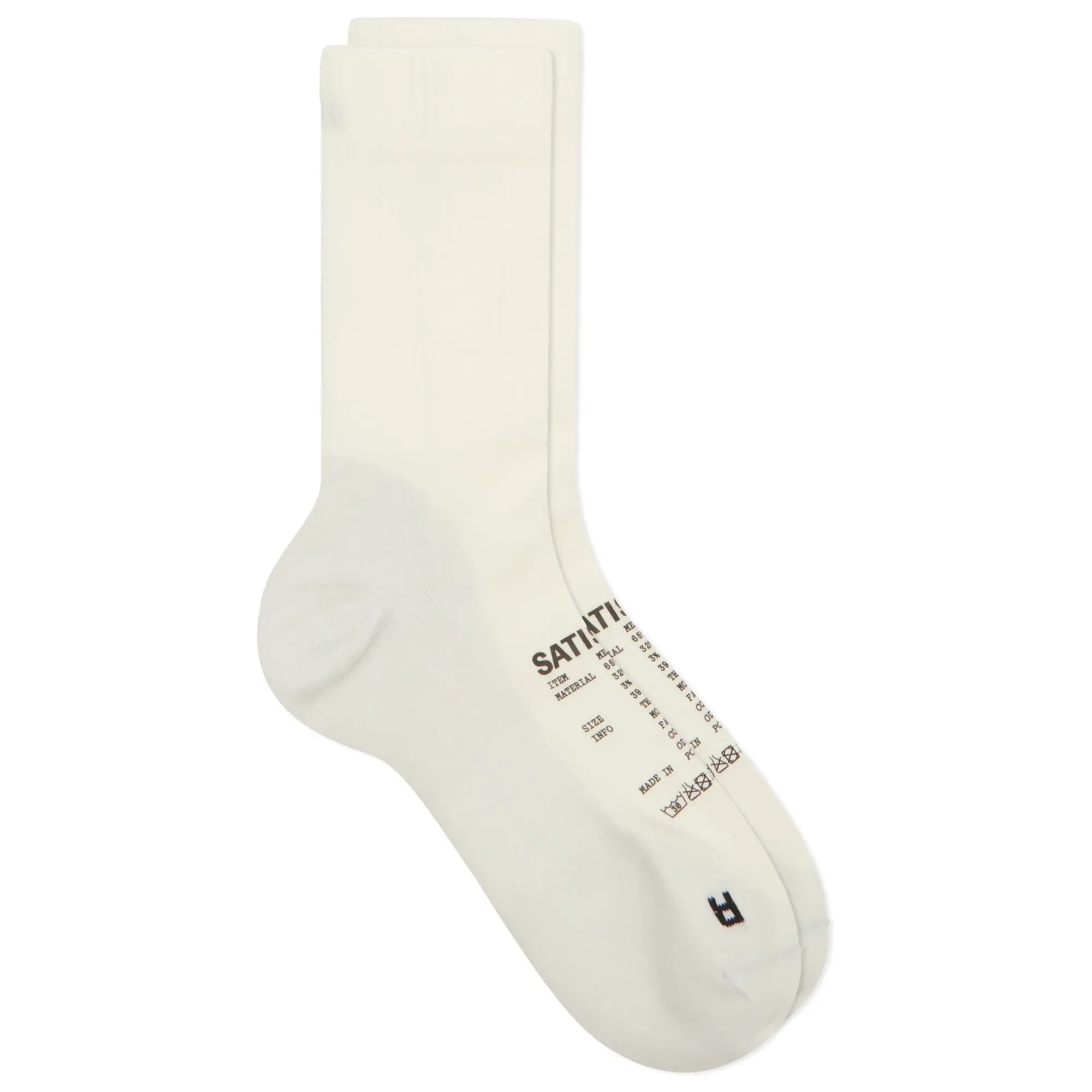 Satisfy Men's Merino Nylon Tube Socks Off-White