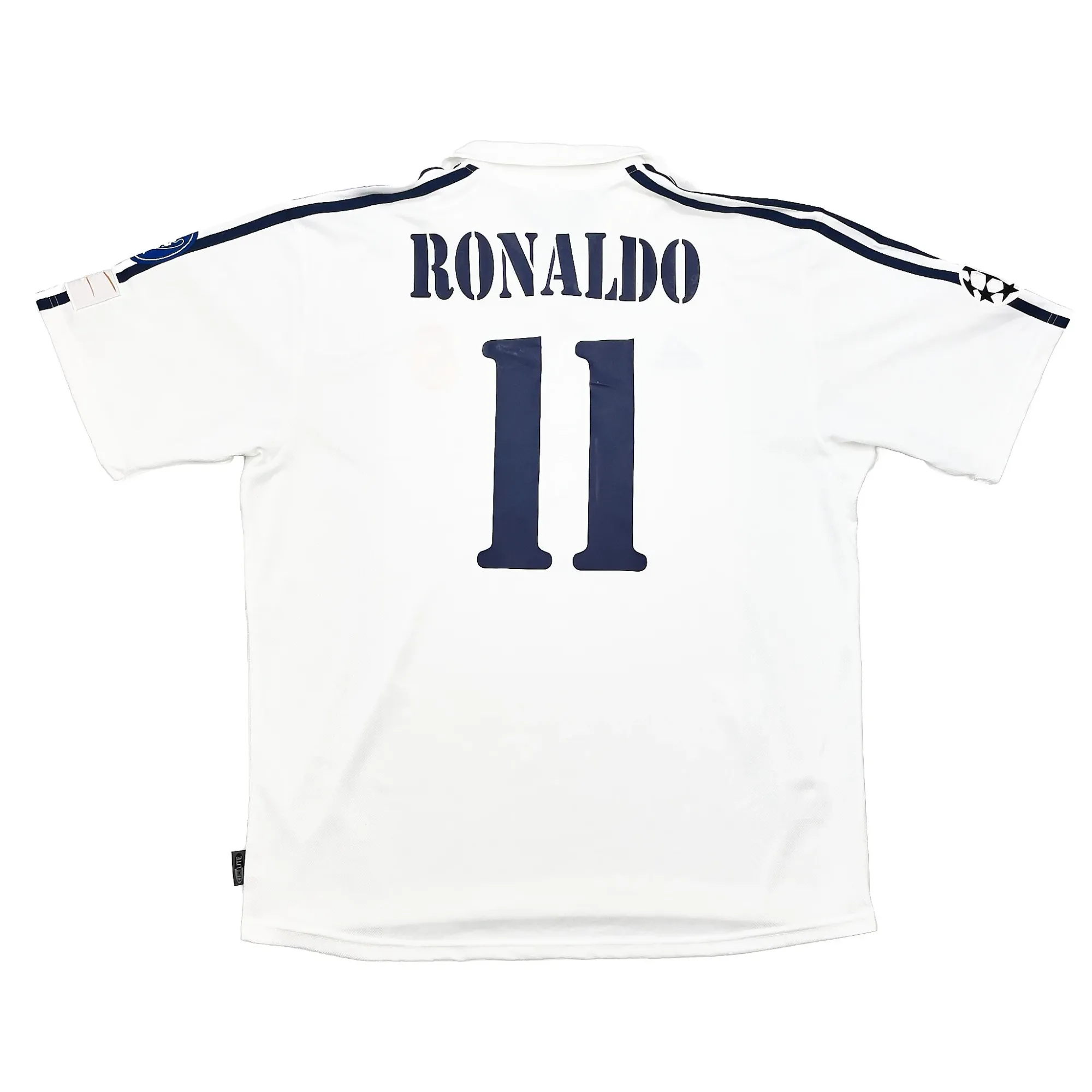 2002/03 Real Madrid Ronaldo #11 C/L *Centenary* Home Shirt (XL) Adidas | Cult Kits