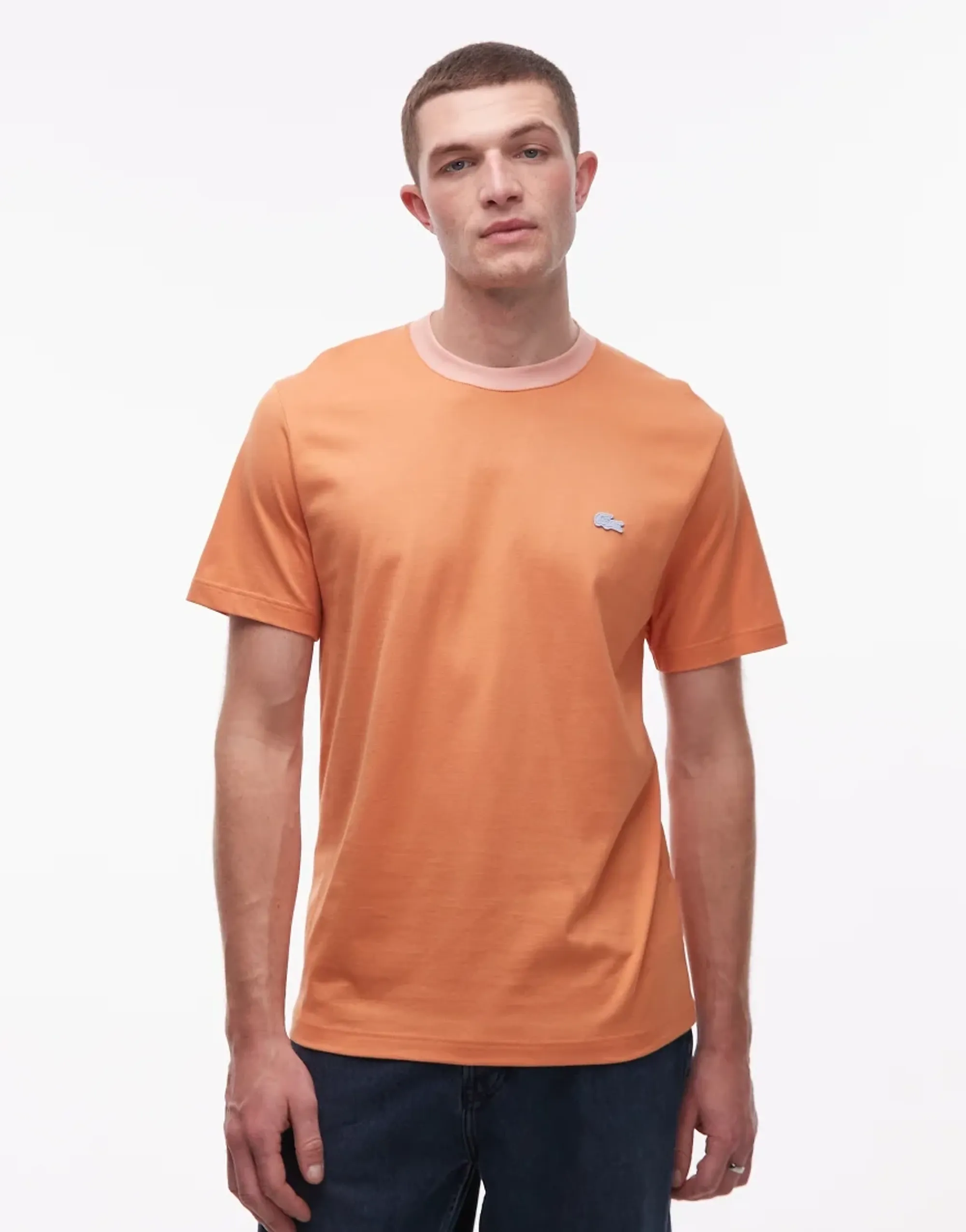 Lacoste Oversized T-Shirt In Orange