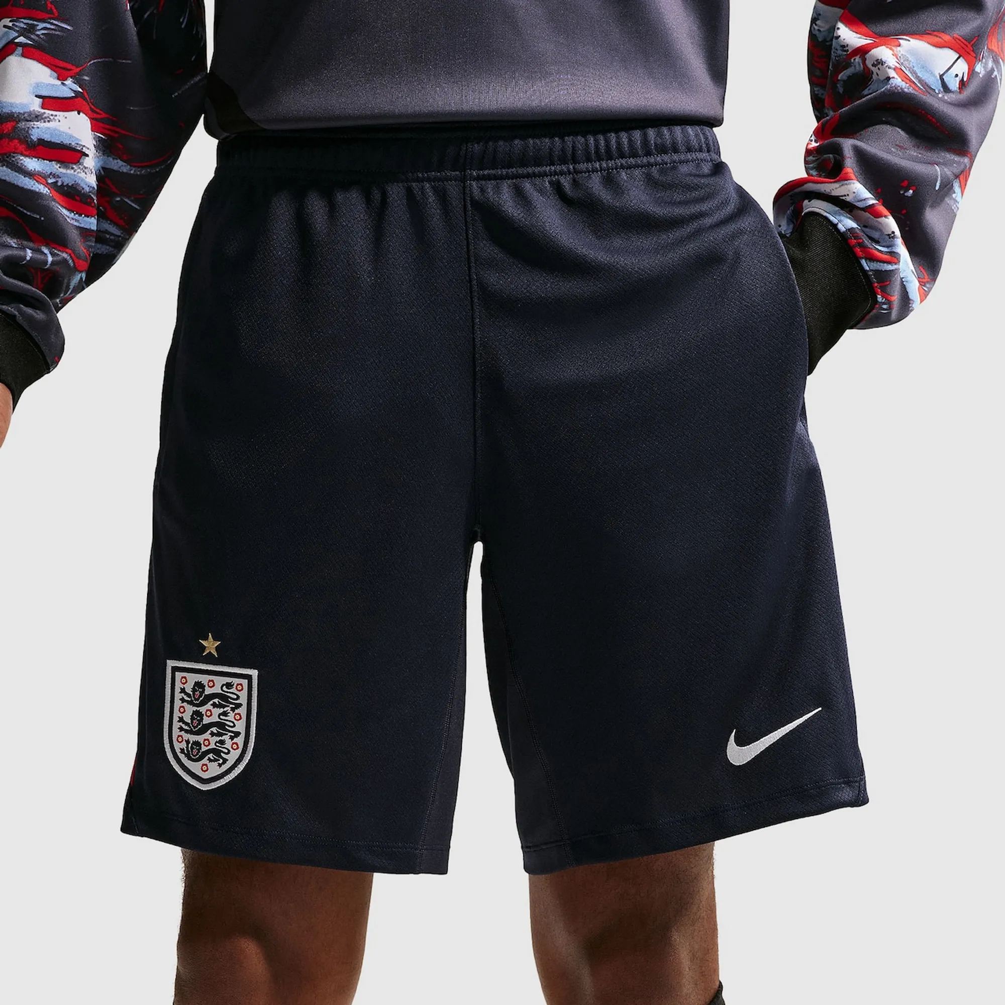 Nike England 2026 Dri FIT Strike Shorts Obsidian Work Blue White