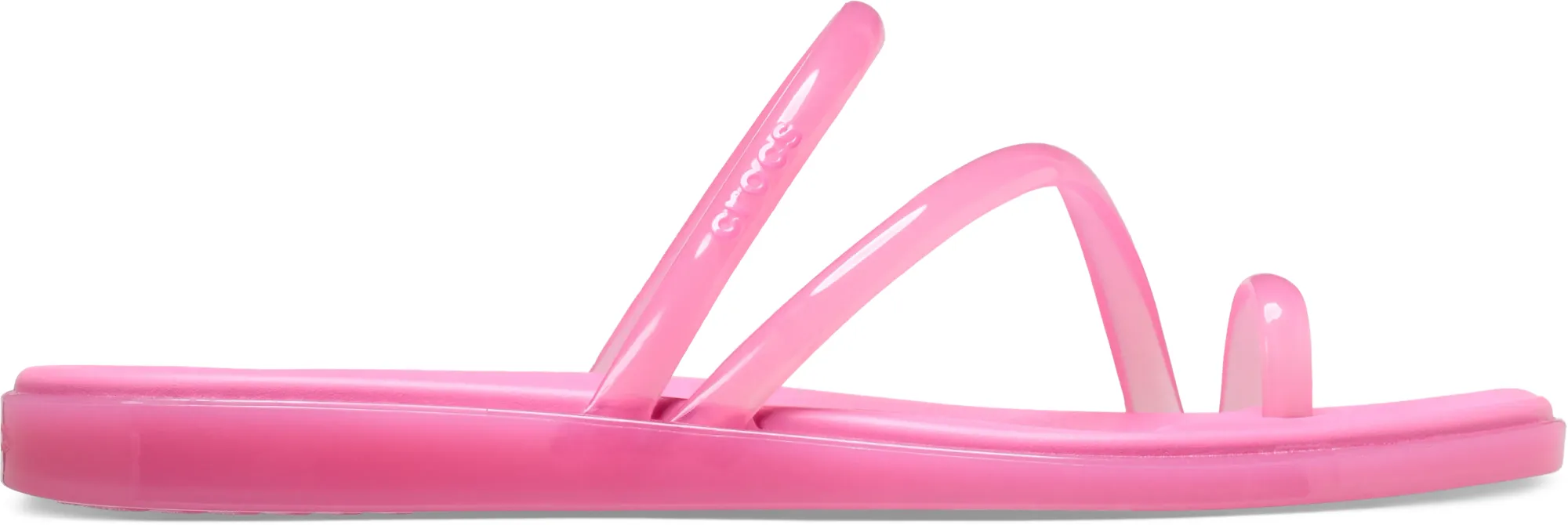 Crocs | Women | Miami Jelly Toe Loop | Sandals | Pink Lemonade Jelly | 3