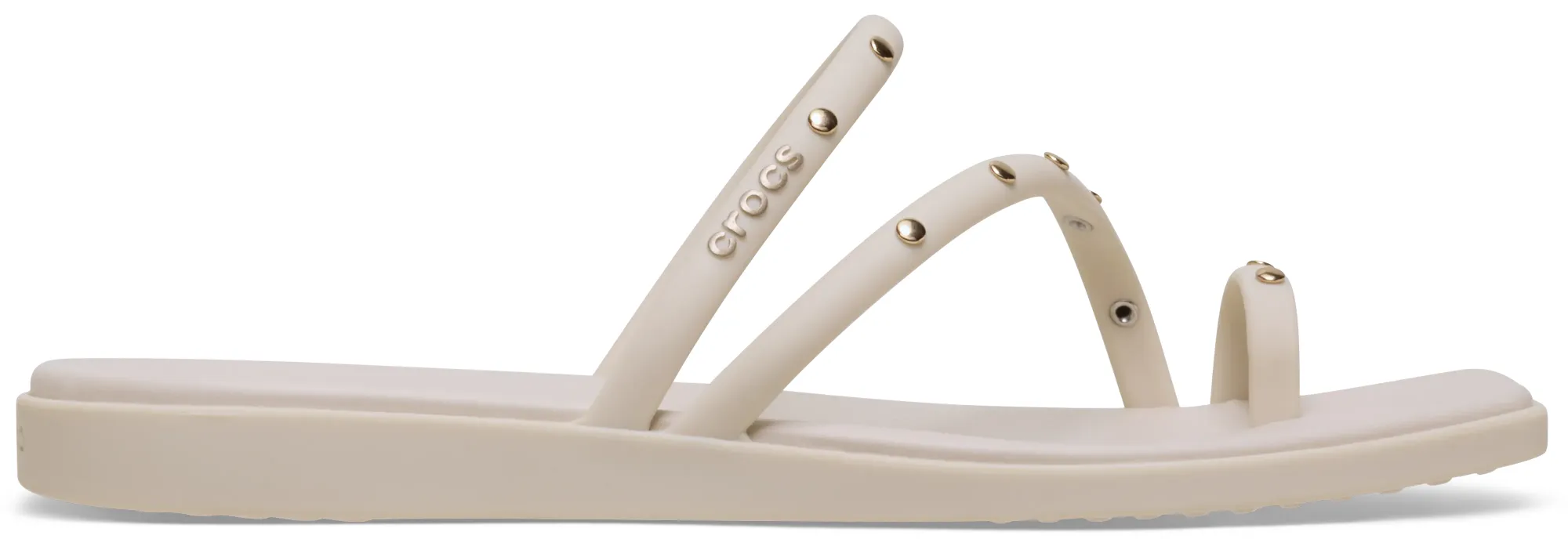 Crocs | Women | Miami Studded Toe Loop | Sandals | Almond Tint | 3