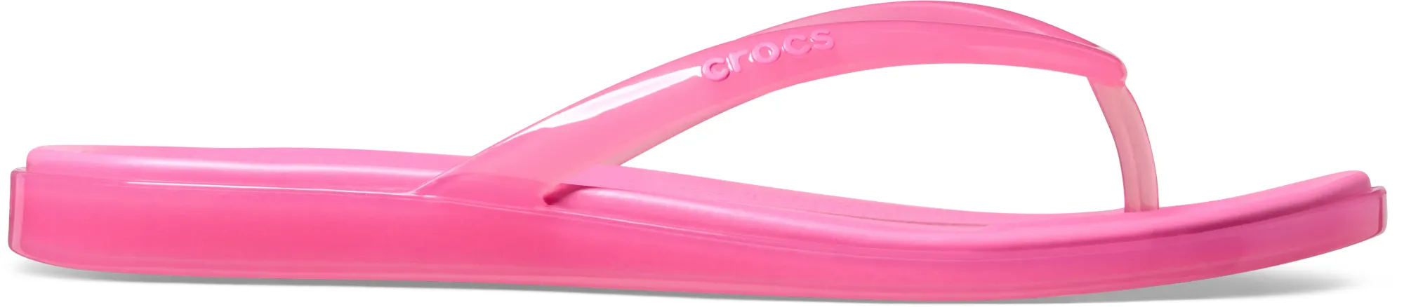 Crocs | Women | Miami Jelly Round Toe | Flips | Pink Lemonade Jelly | 3
