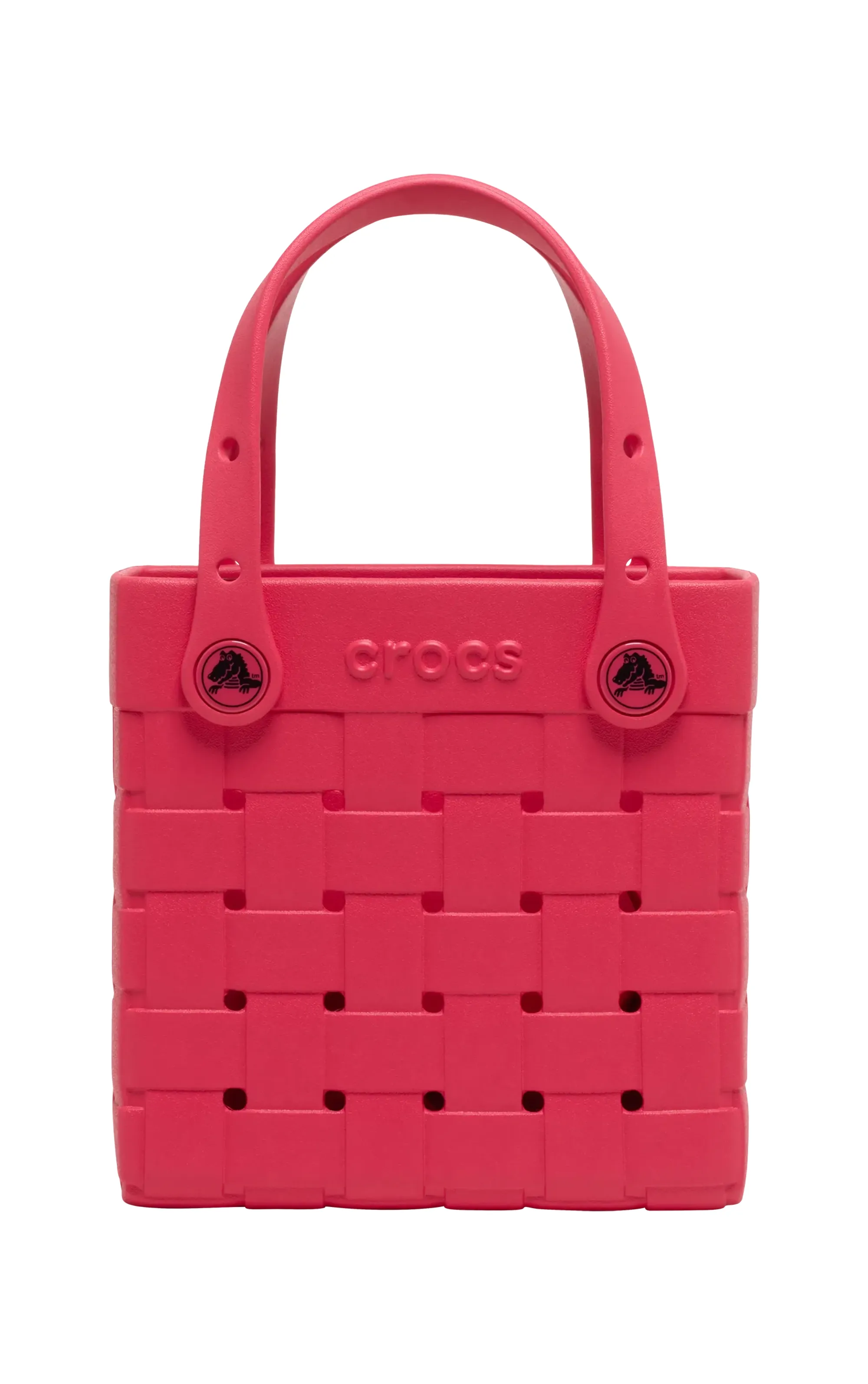 Crocs | Unisex | Small Basket Woven Tote | Shoes | Digital Raspberry | OS