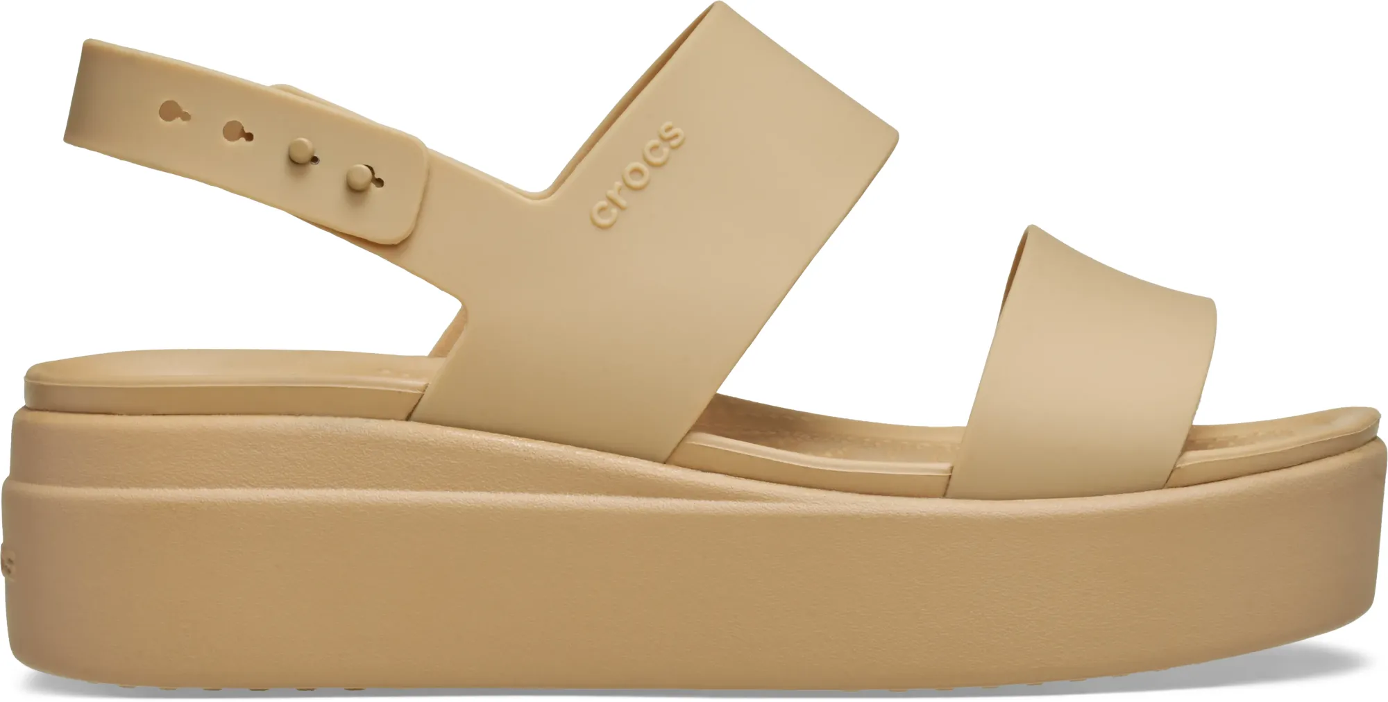 Crocs | Women | Brooklyn Low | Sandals | Cashew/Cashew | 3