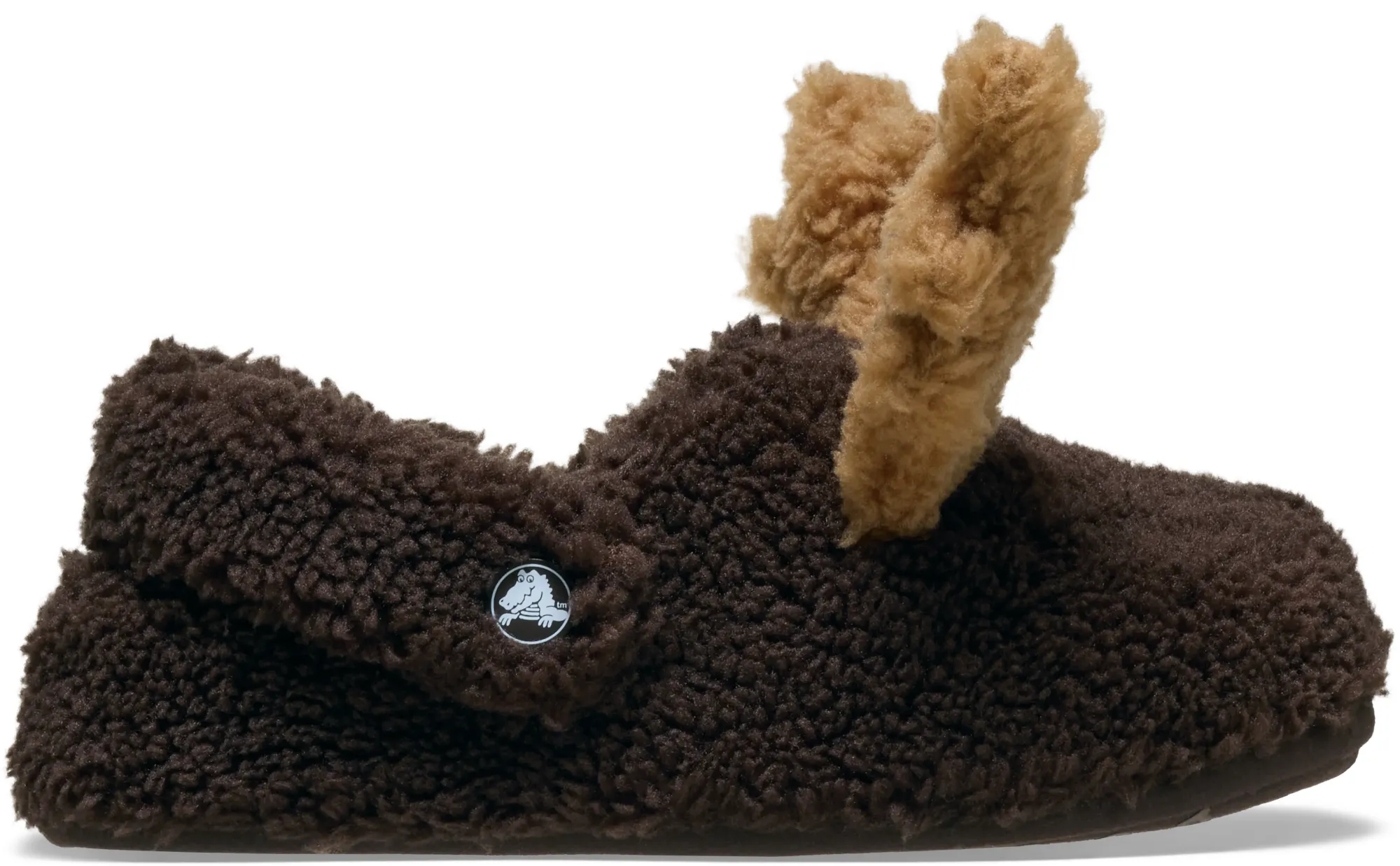 Crocs | Kids | Toddler Classic Cozzzy Reindeer Slipper | Slippers | Espresso | C4