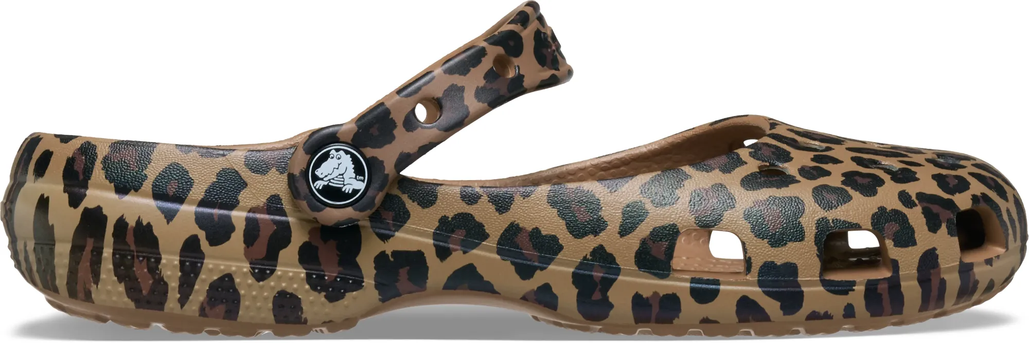 Crocs | Women | Classic Animal Ballet | Flats | Sepia/Leopard | 2