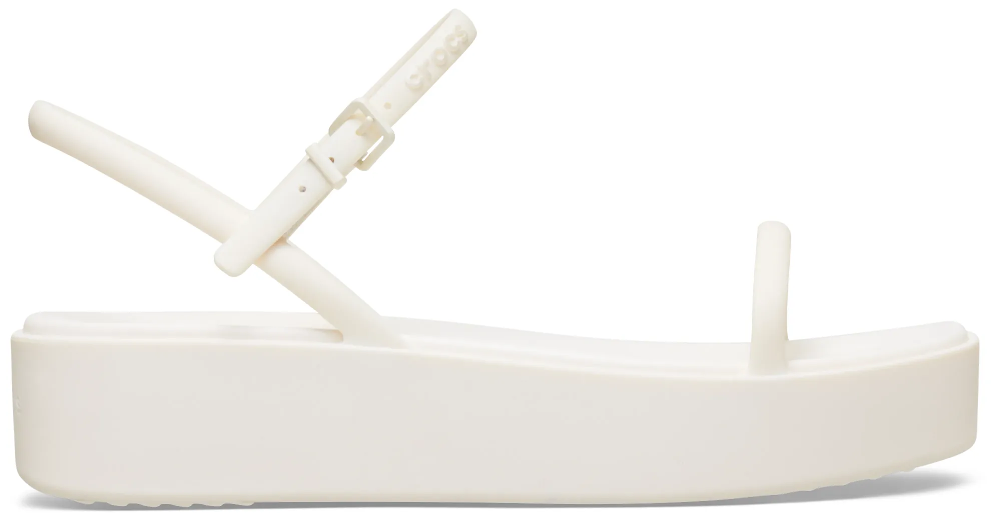 Crocs | Women | Miami Platform Y Strap | Sandals | Chalk | 3