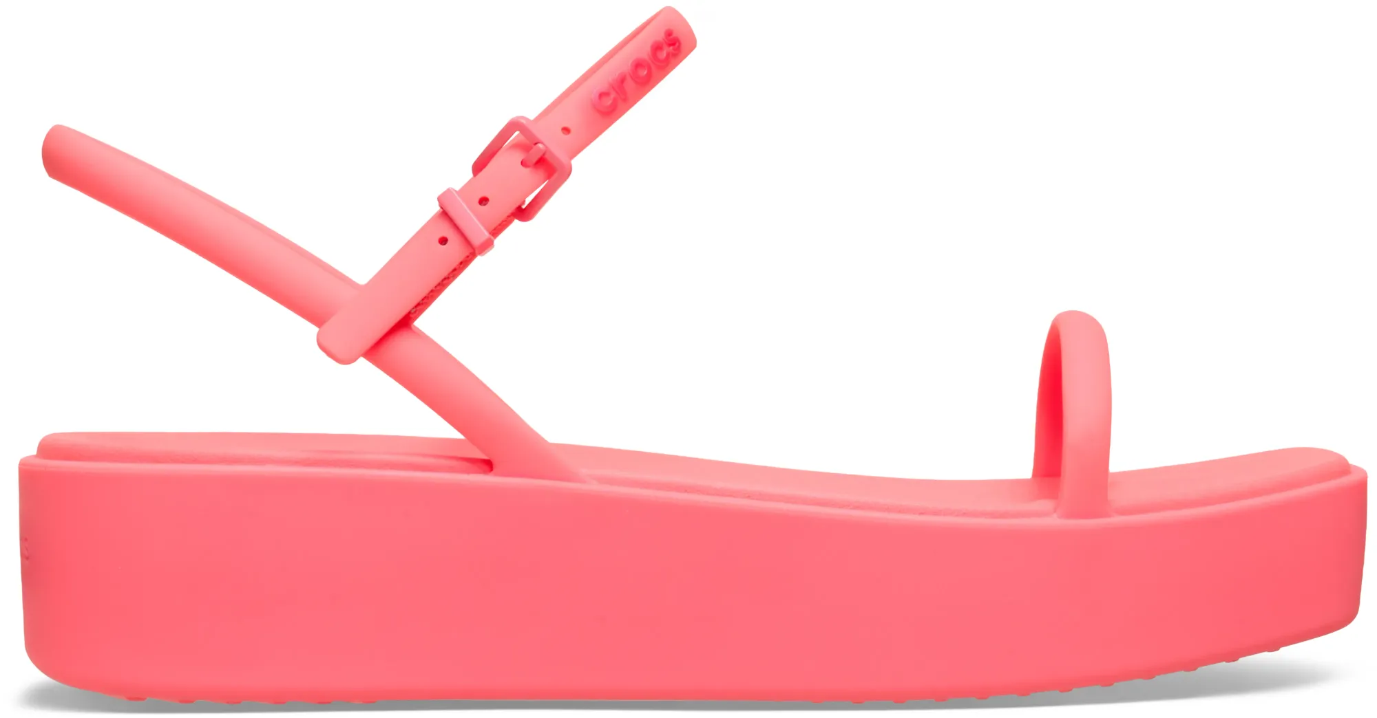 Crocs | Women | Miami Platform Y Strap | Sandals | Guava | 3