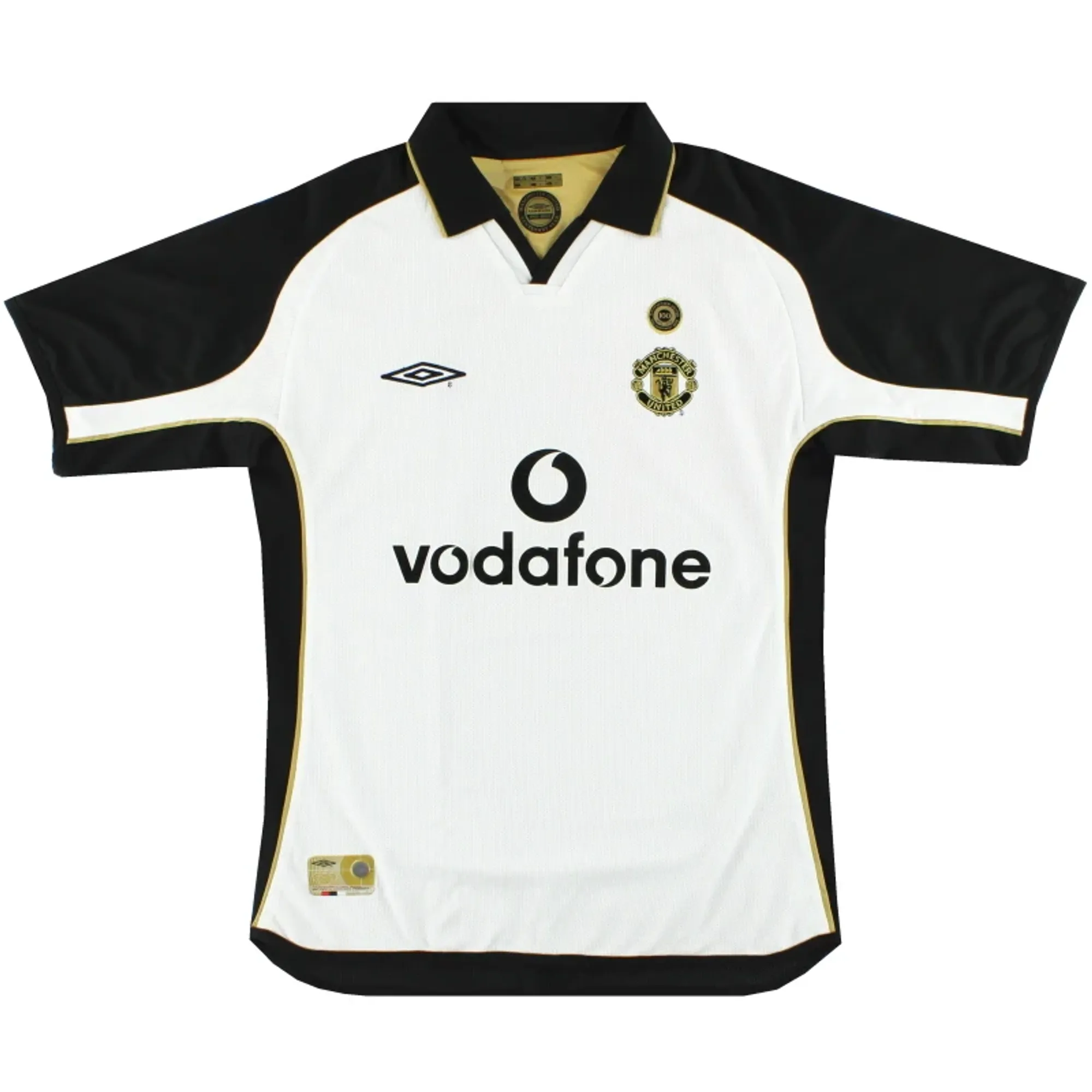 2001-02 Manchester United Umbro Centenary Reversible Away Shirt M - Manchester United / Very good 