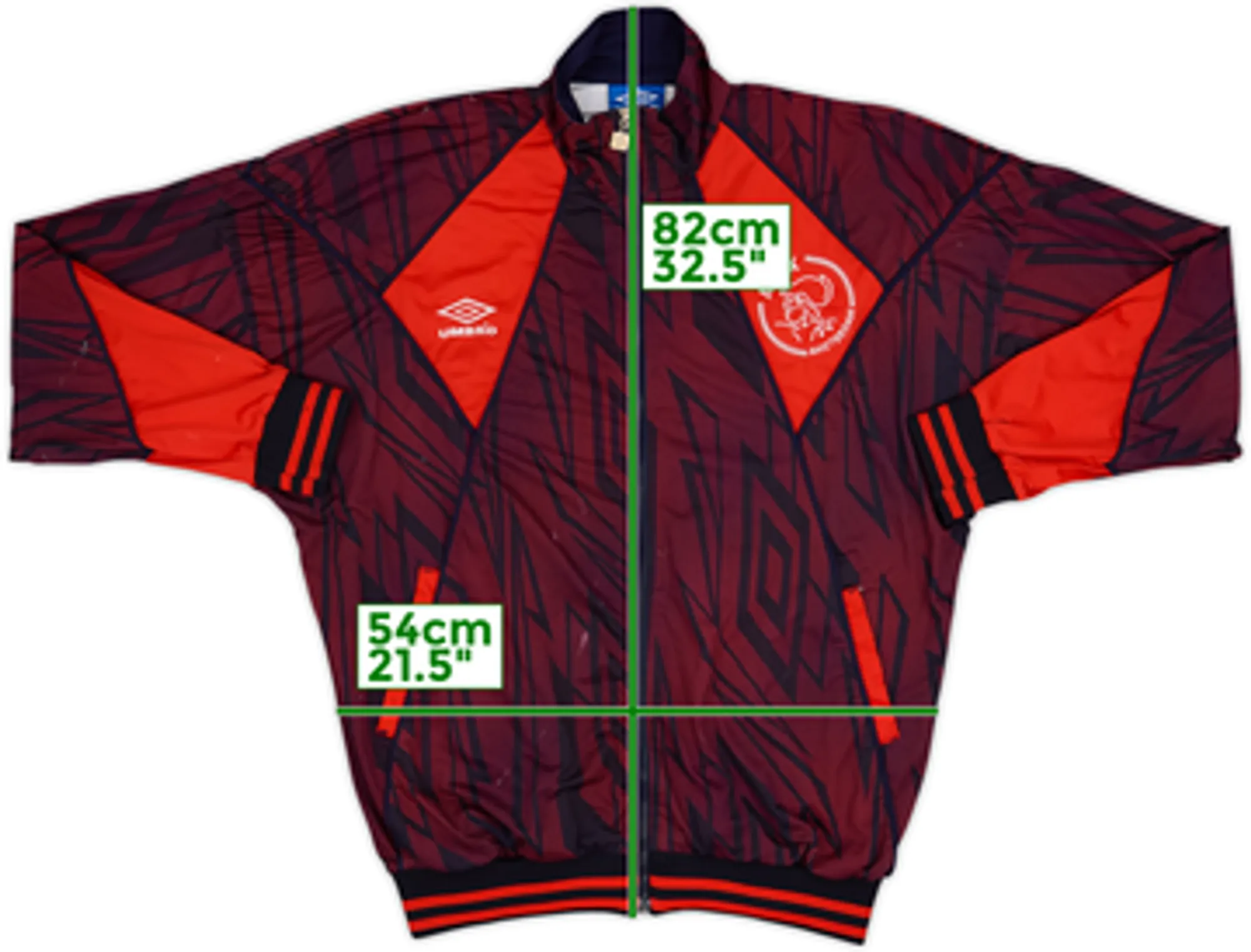1994-95 Ajax Umbro Track Jacket - 4/10 - (XL)