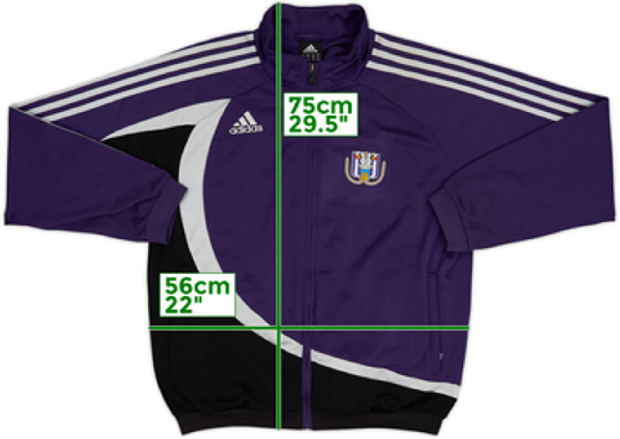 2010-11 Anderlecht adidas Track Jacket - 6/10 - (M)