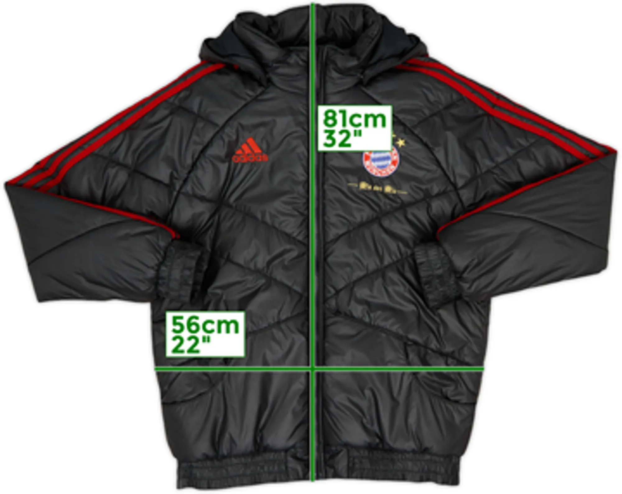 2011-12 Bayern Munich adidas Padded Bench Coat - 9/10 - (M/L)