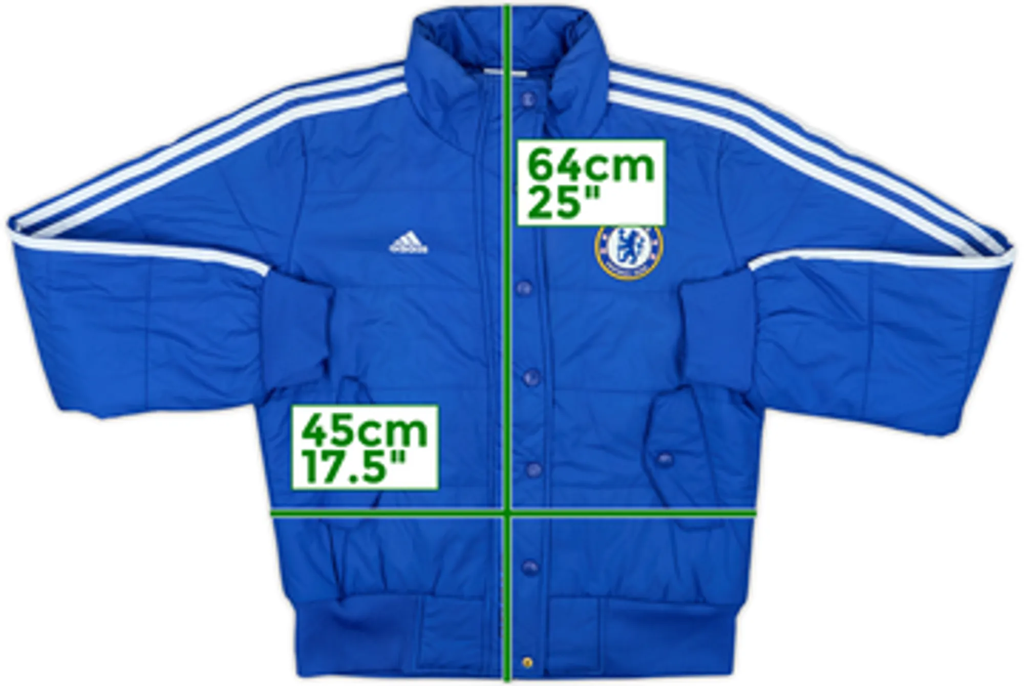 2007-08 Chelsea adidas Padded Bench Coat - 9/10 - (Women's M)
