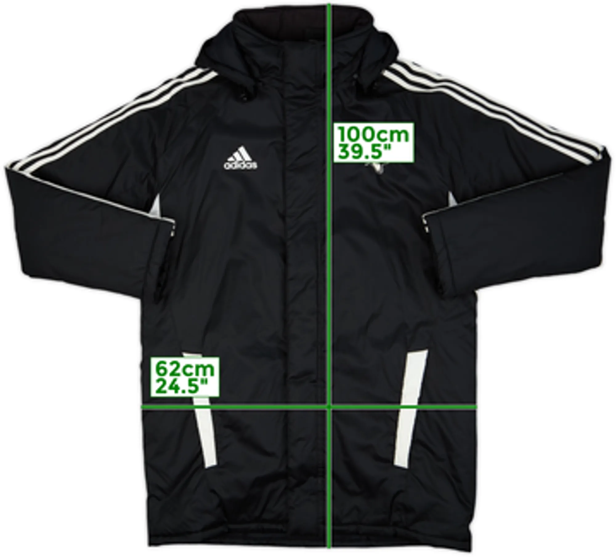 2011-12 Derby County adidas Hooded Padded Bench Coat - 9/10 - (L)