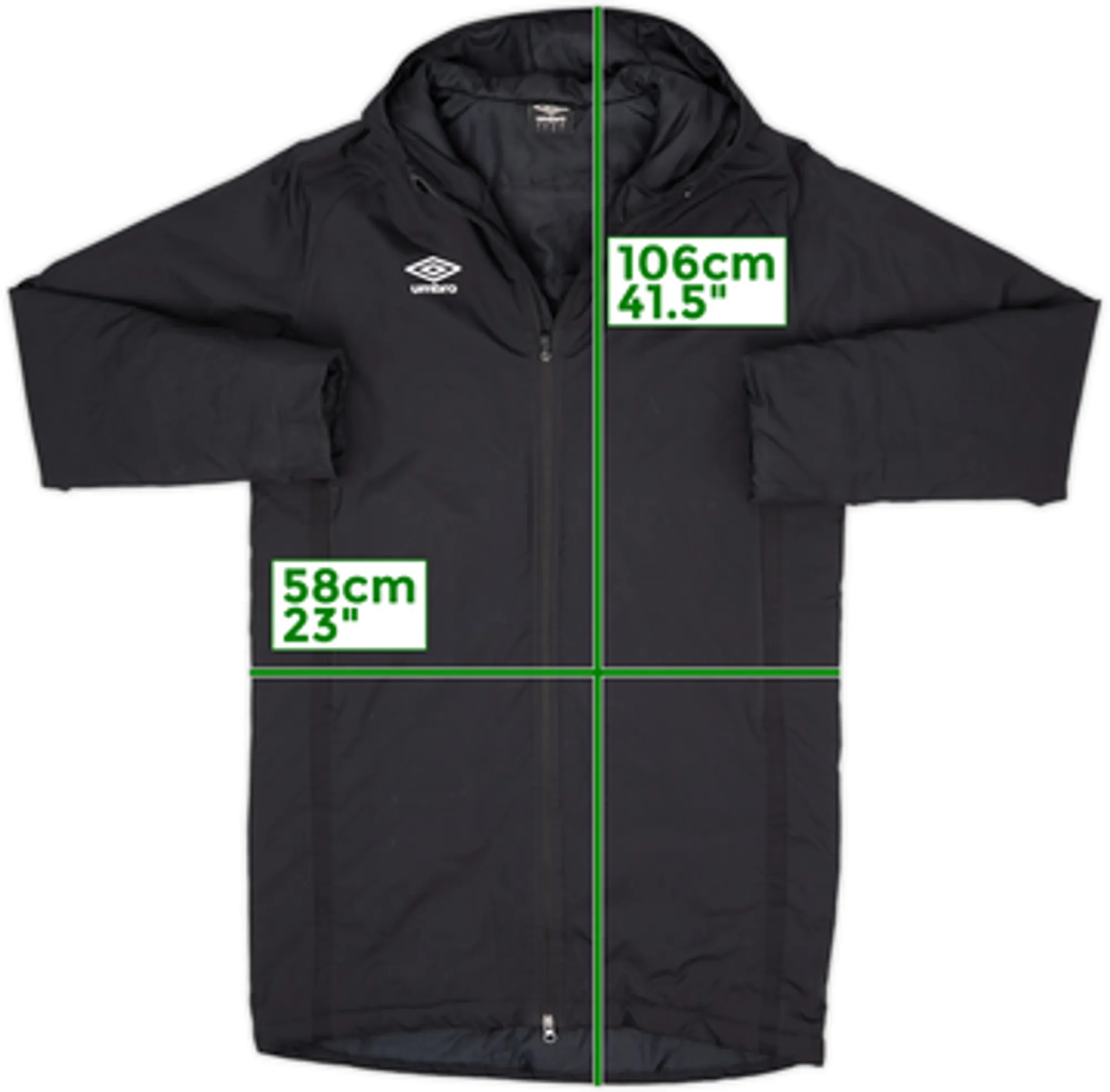 2018-19 Derby Umbro Padded Bench Coat - 8/10 - (L)