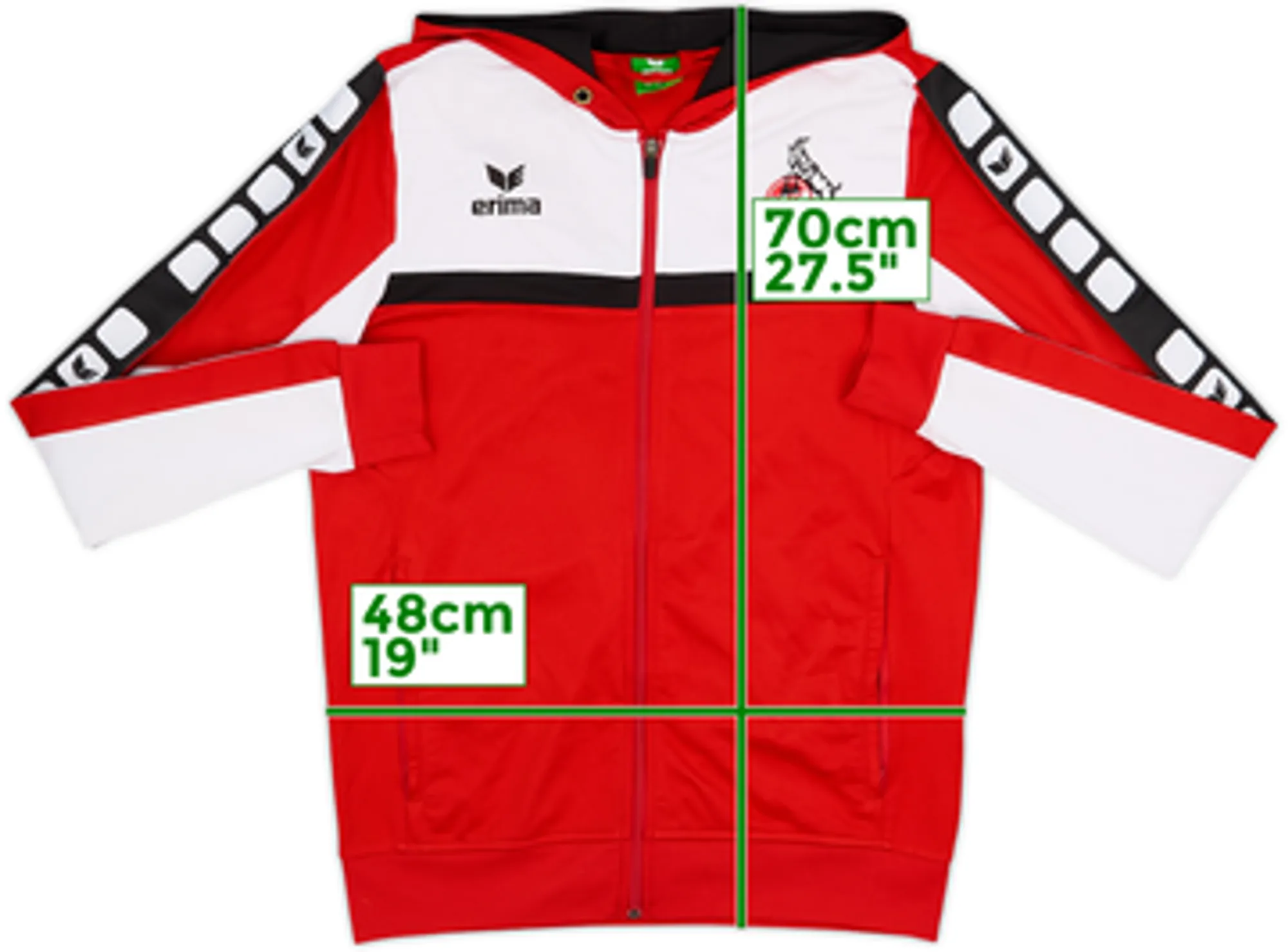 2012-13 Koln Erima Hooded Rain Jacket - 6/10 - (M)